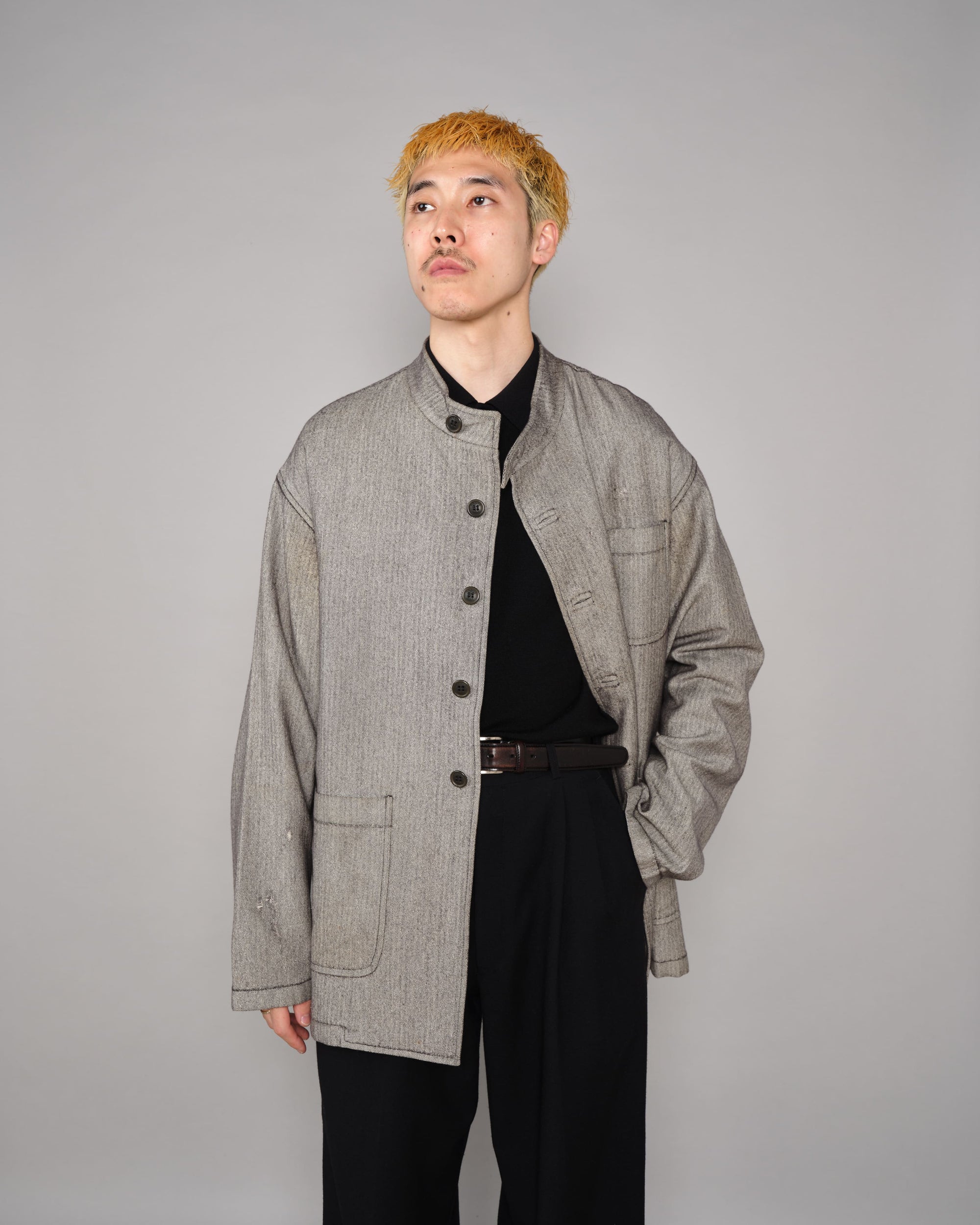 ［~00's］Old ARNYS PARIS Forestiere Jacket Size.48 "Silk & Wool"