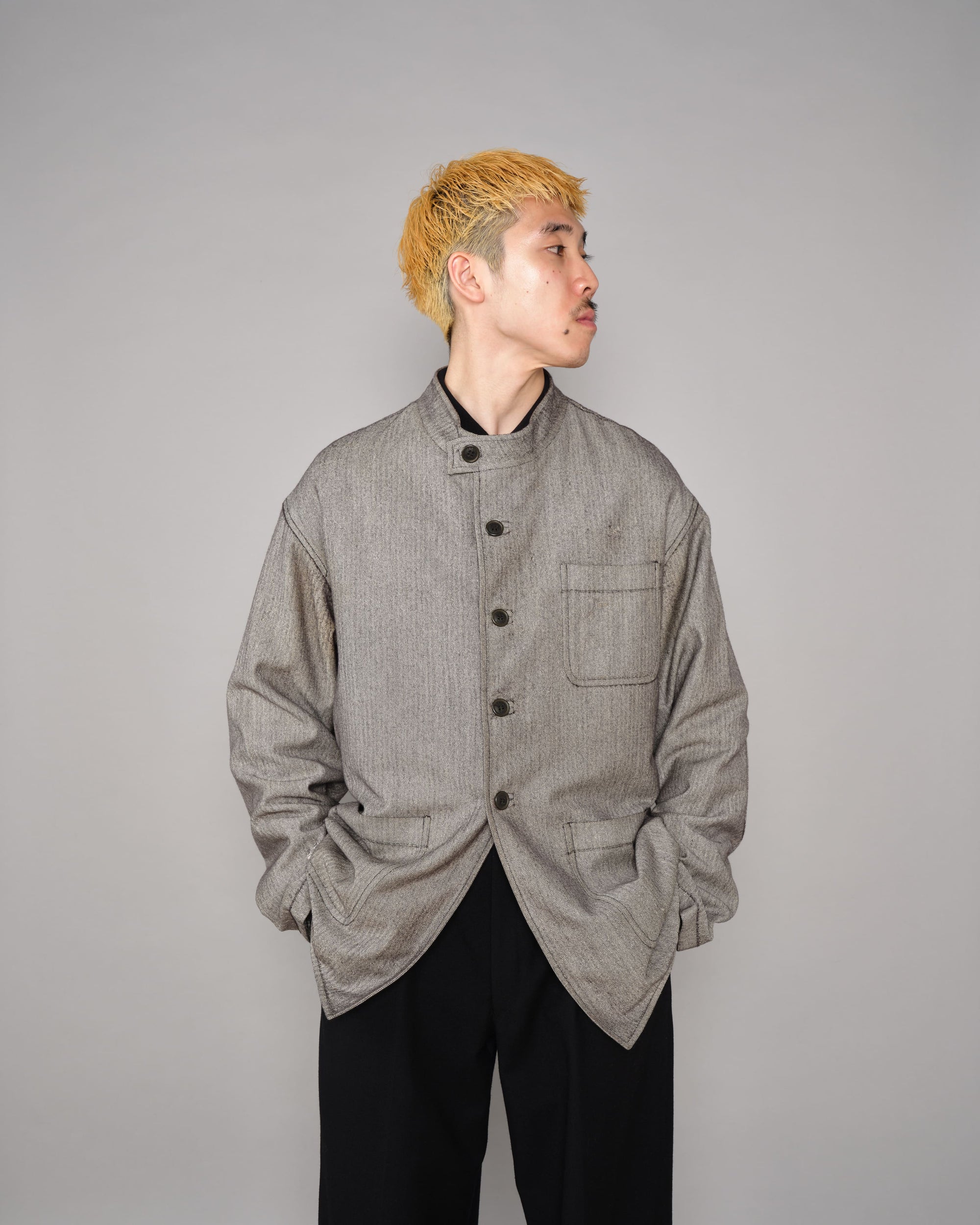 ［~00's］Old ARNYS PARIS Forestiere Jacket Size.48 "Silk & Wool"