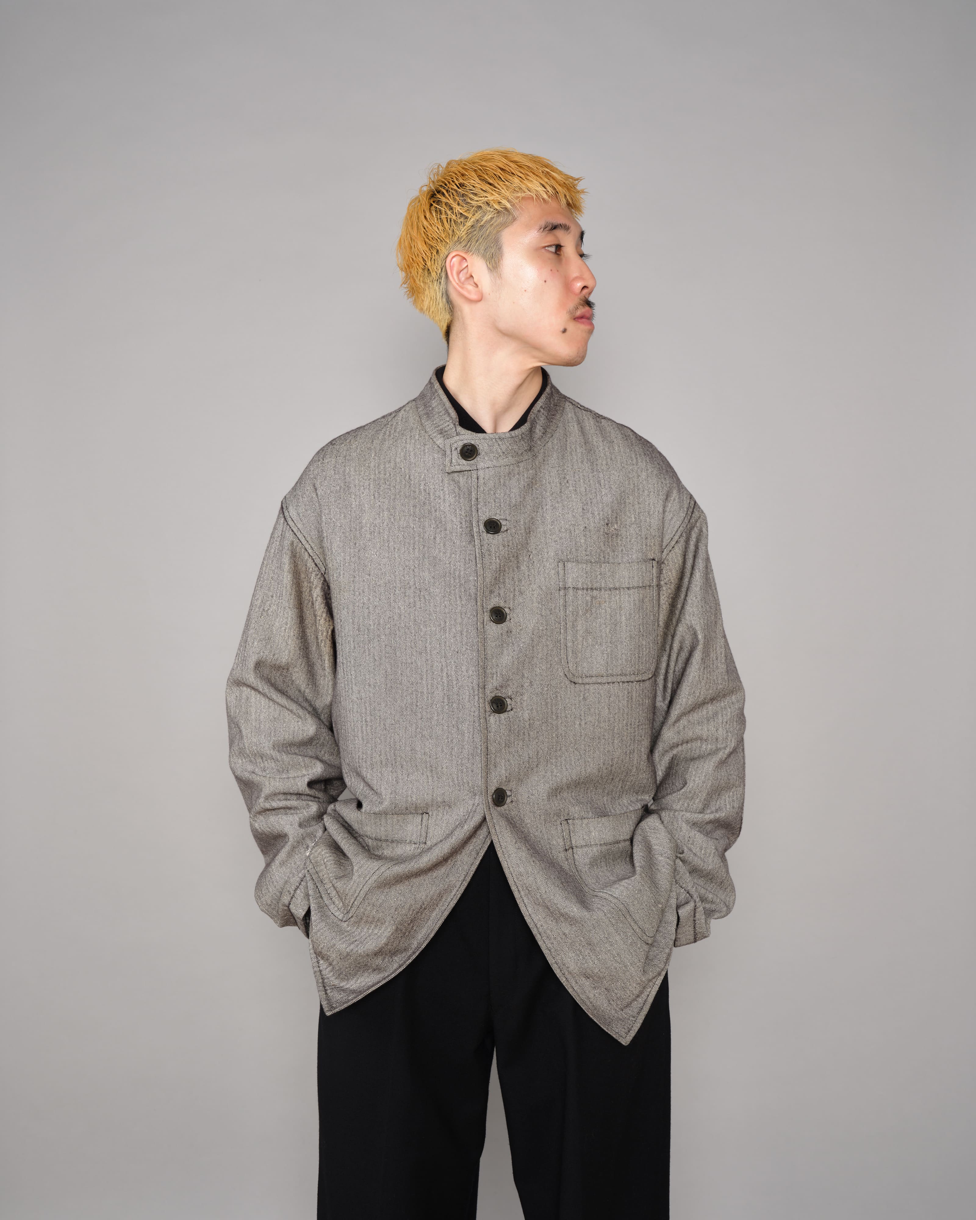 【~00's】Old ARNYS PARIS Forestiere Jacket Size.48 "Silk & Wool"