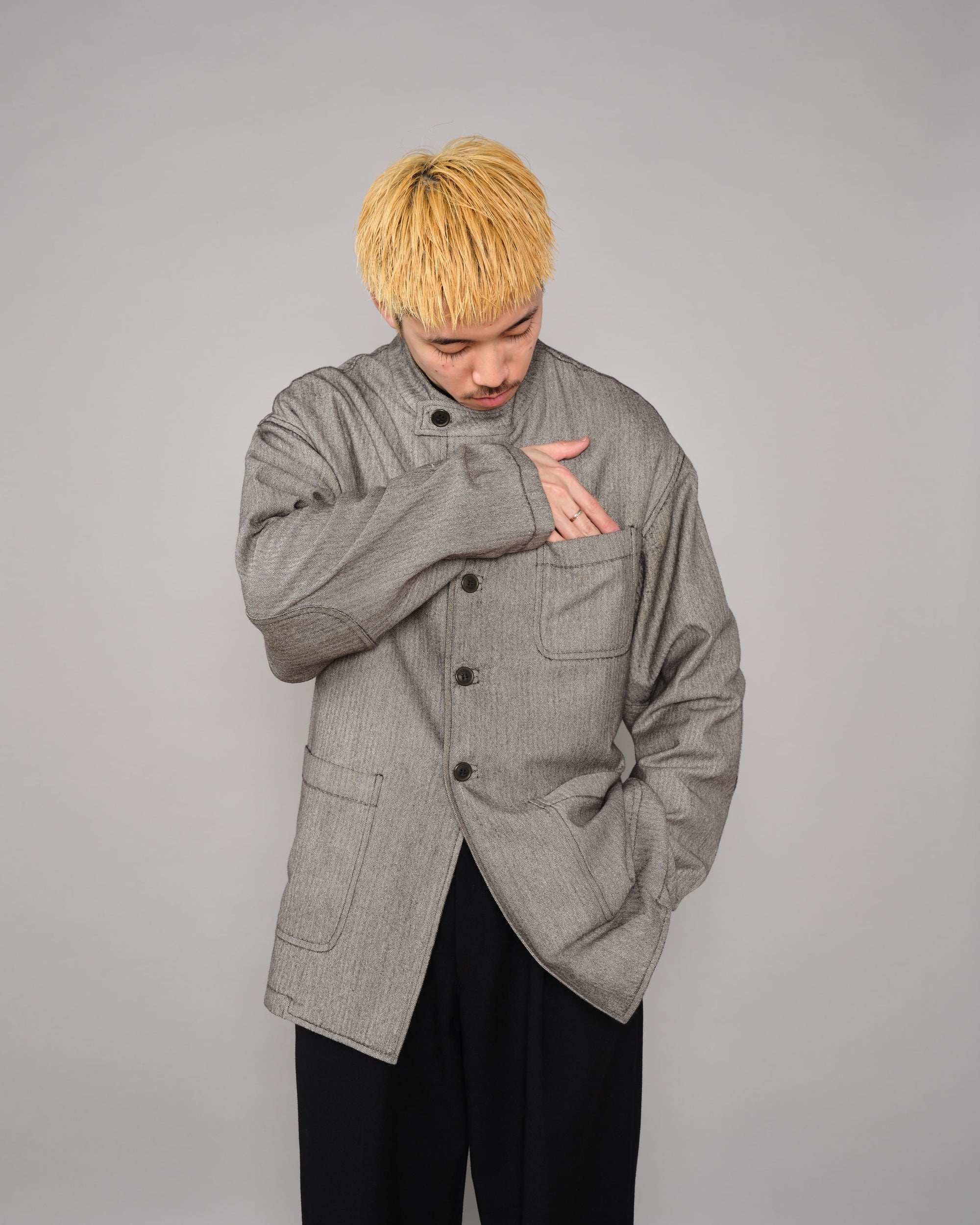 ［~00's］Old ARNYS PARIS Forestiere Jacket Size.48 "Silk & Wool"