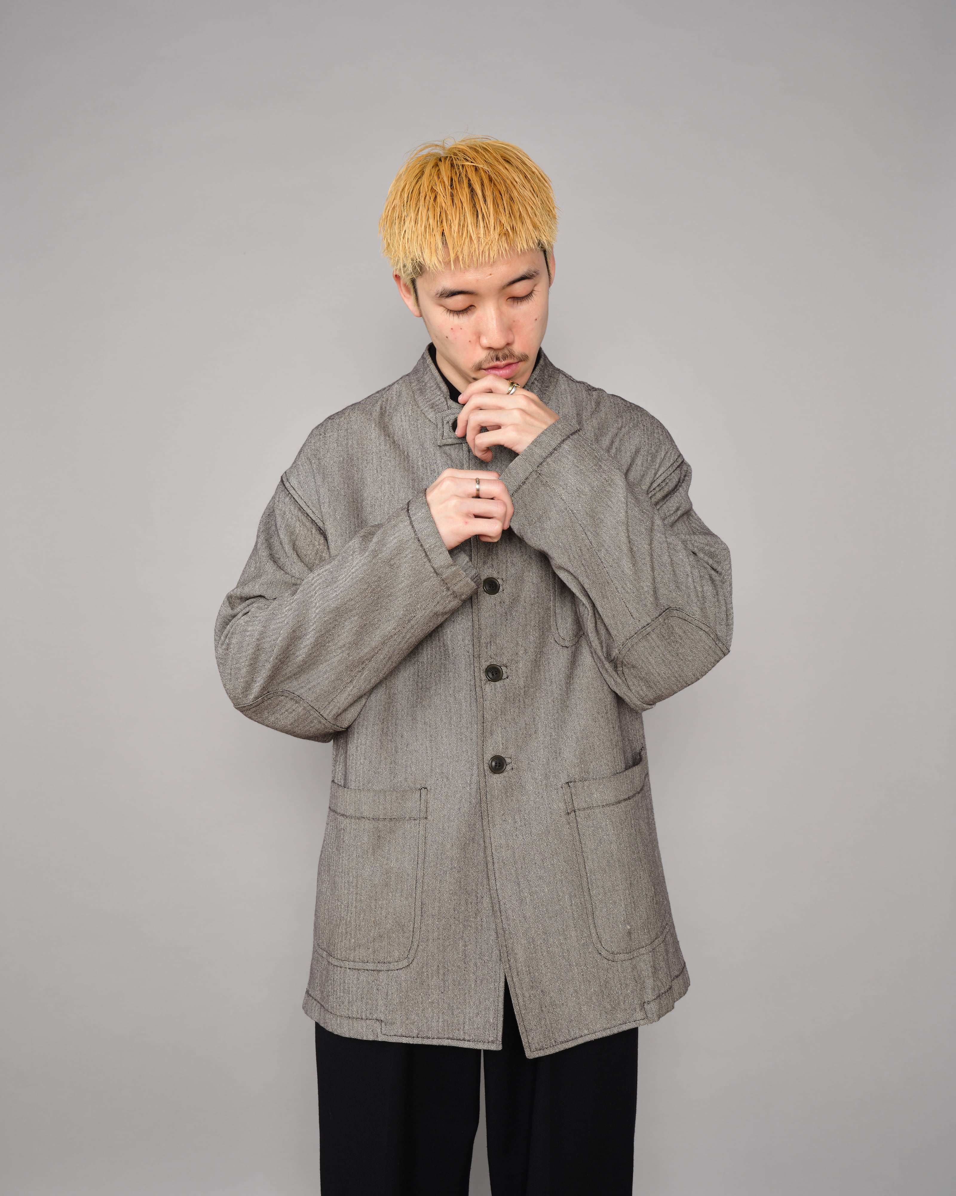 【~00's】Old ARNYS PARIS Forestiere Jacket Size.48 "Silk & Wool"