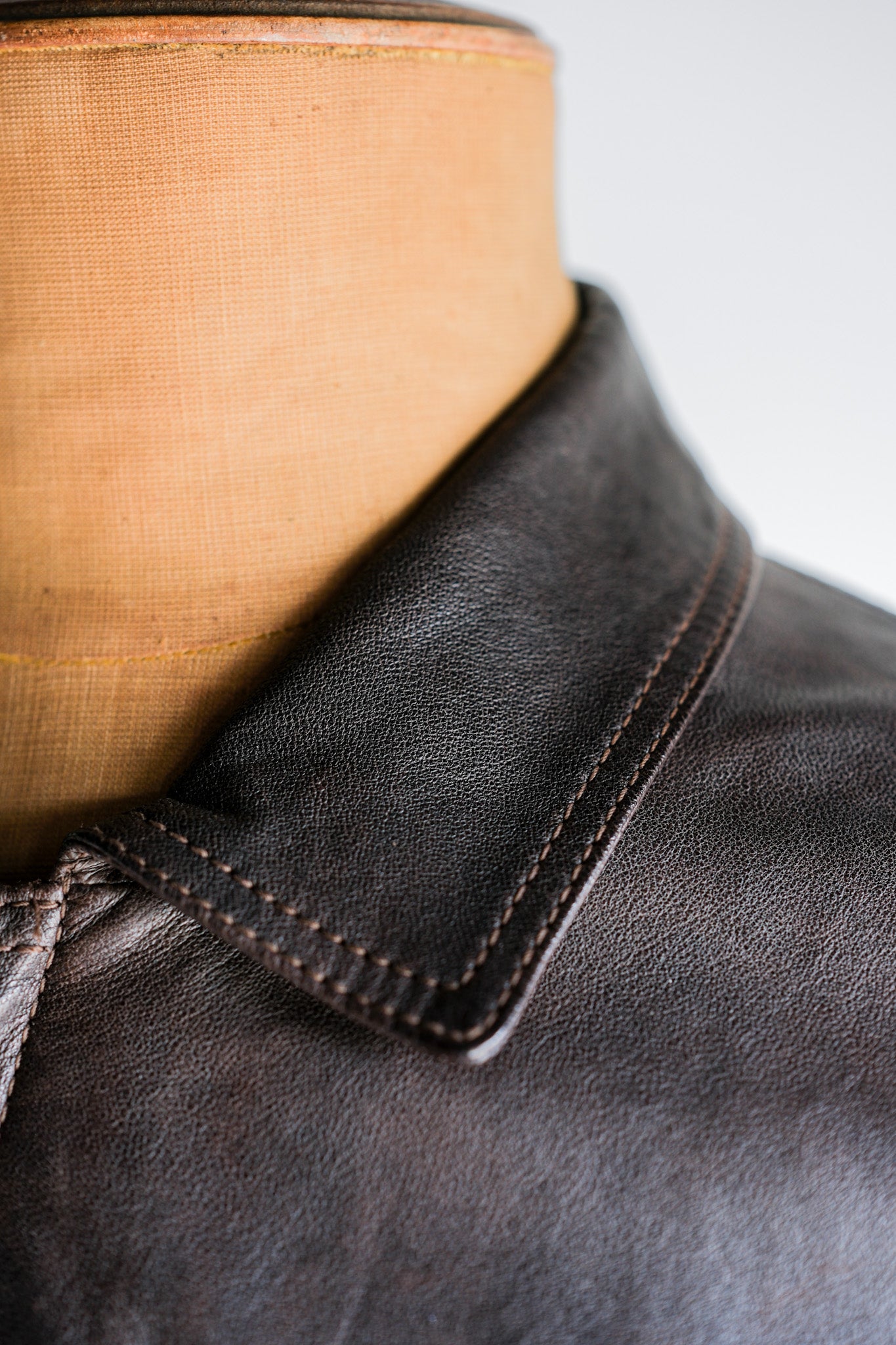 ［~2010's］Old PRADA LINEA ROSSA Brown Leather Blouson Size.48 "PRADA SPORT"