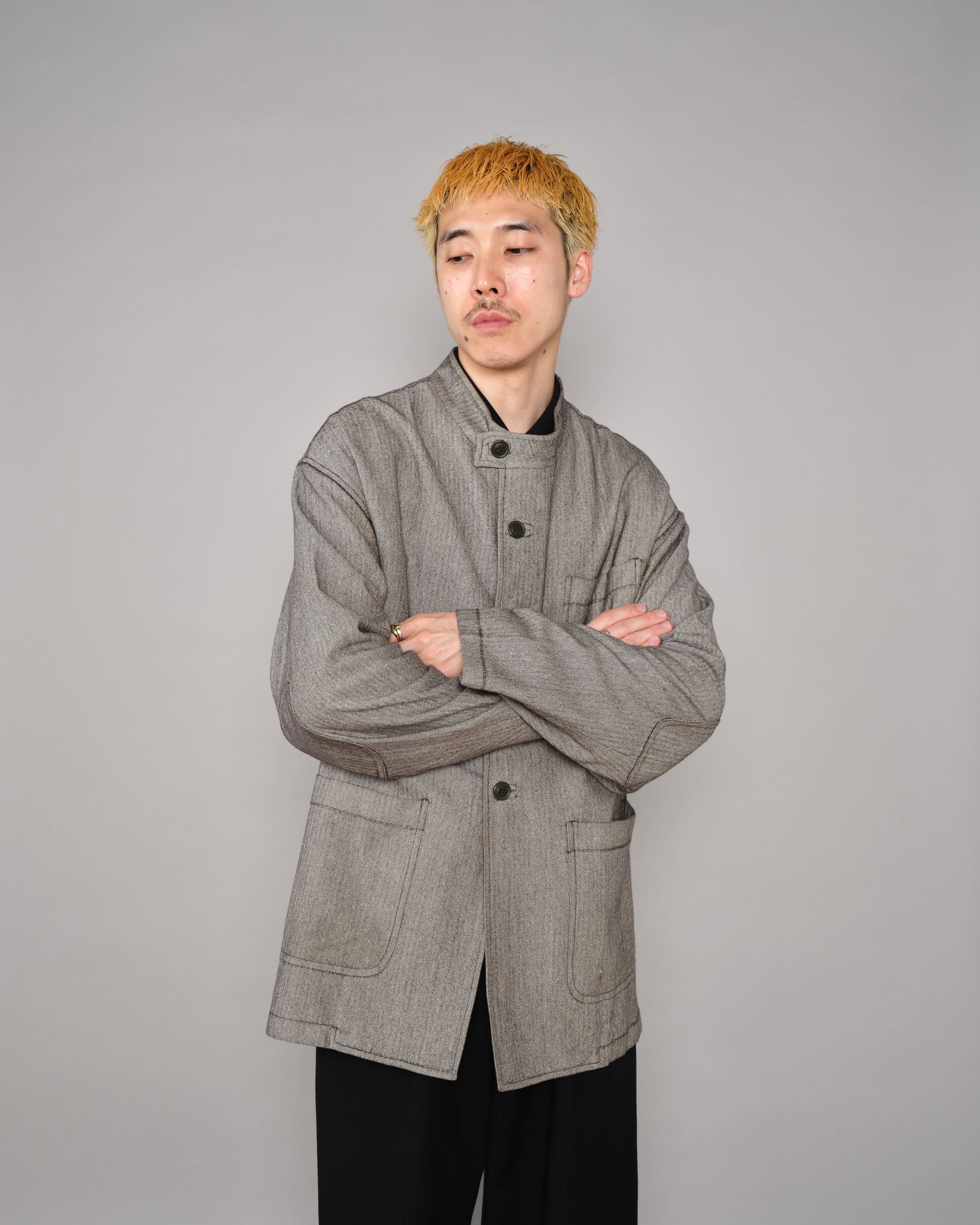 ［~00's］Old ARNYS PARIS Forestiere Jacket Size.48 "Silk & Wool"
