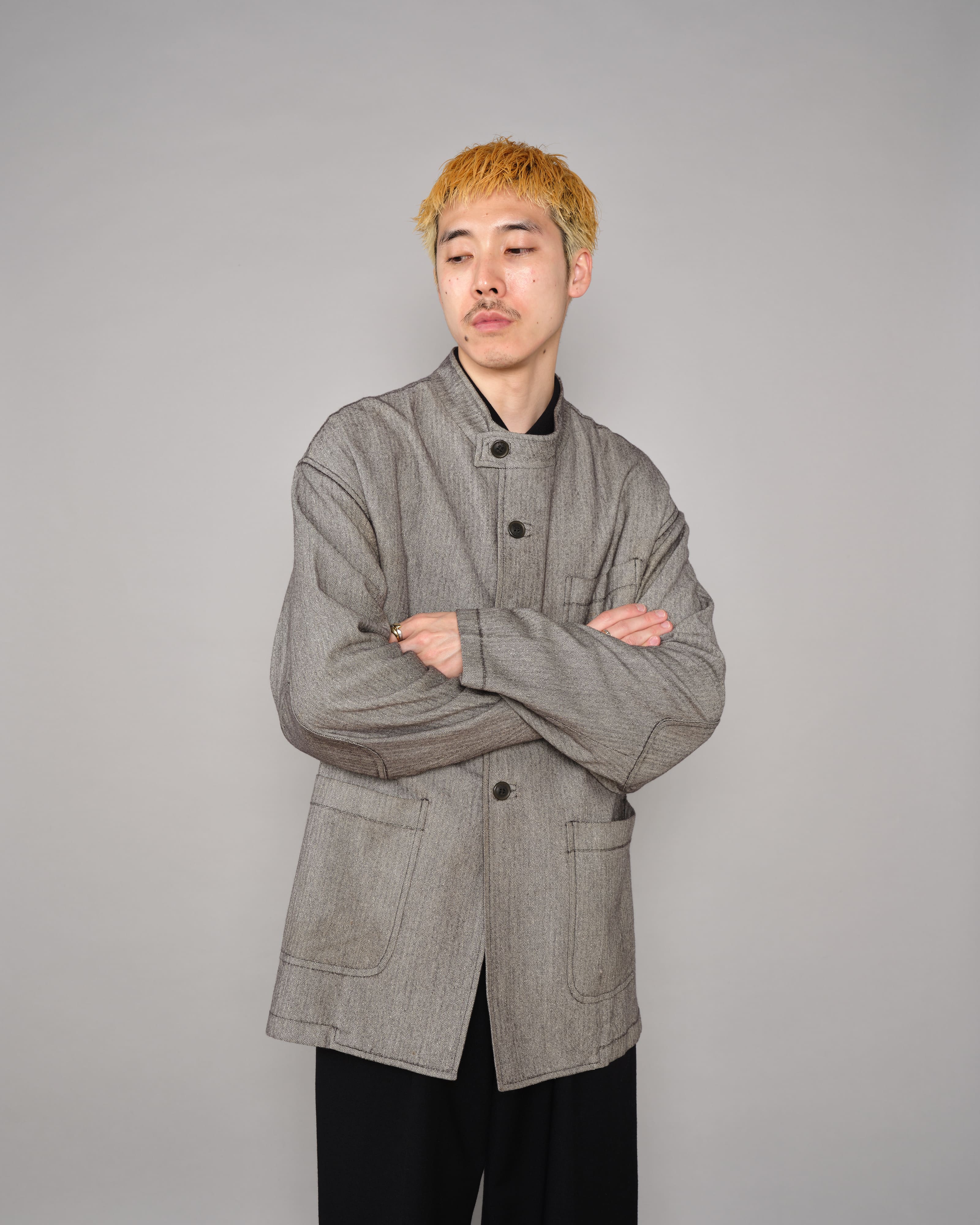 【~00's】Old ARNYS PARIS Forestiere Jacket Size.48 "Silk & Wool"