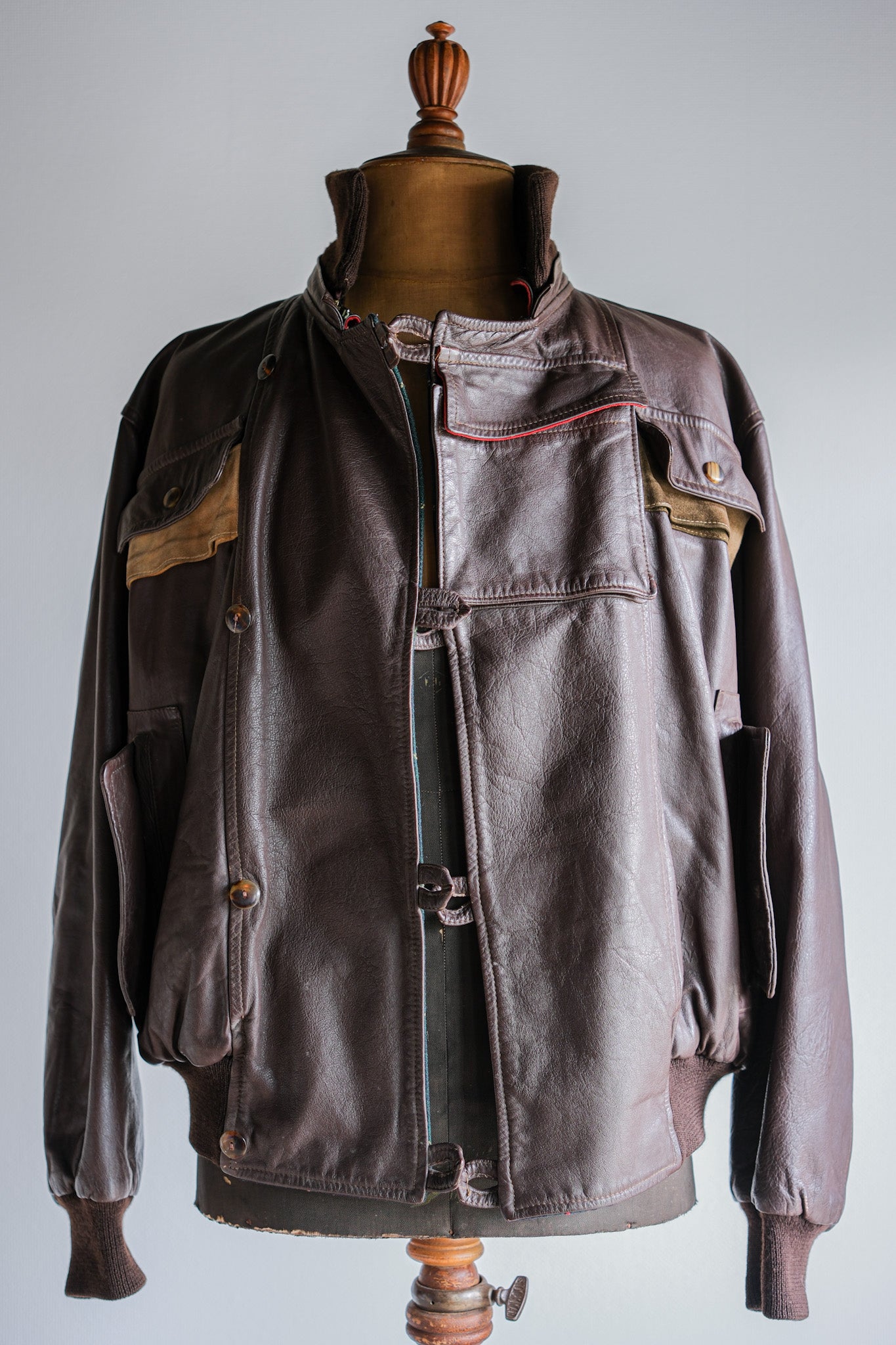 [82AW] Old C.P.com Dutch Police Jacket Size.48 "모든 가죽 유형"