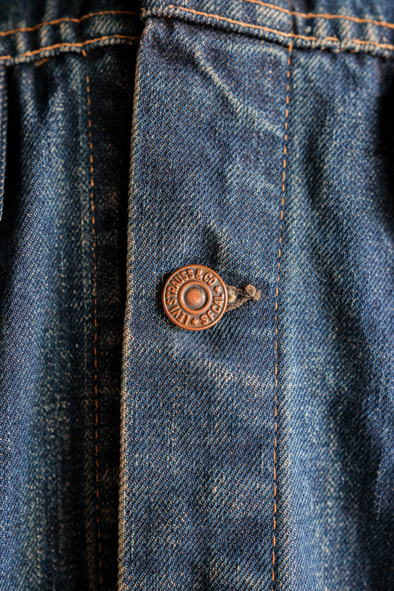 ［~60's］Vintage Levi's 557 Denim Jacket "Big E"
