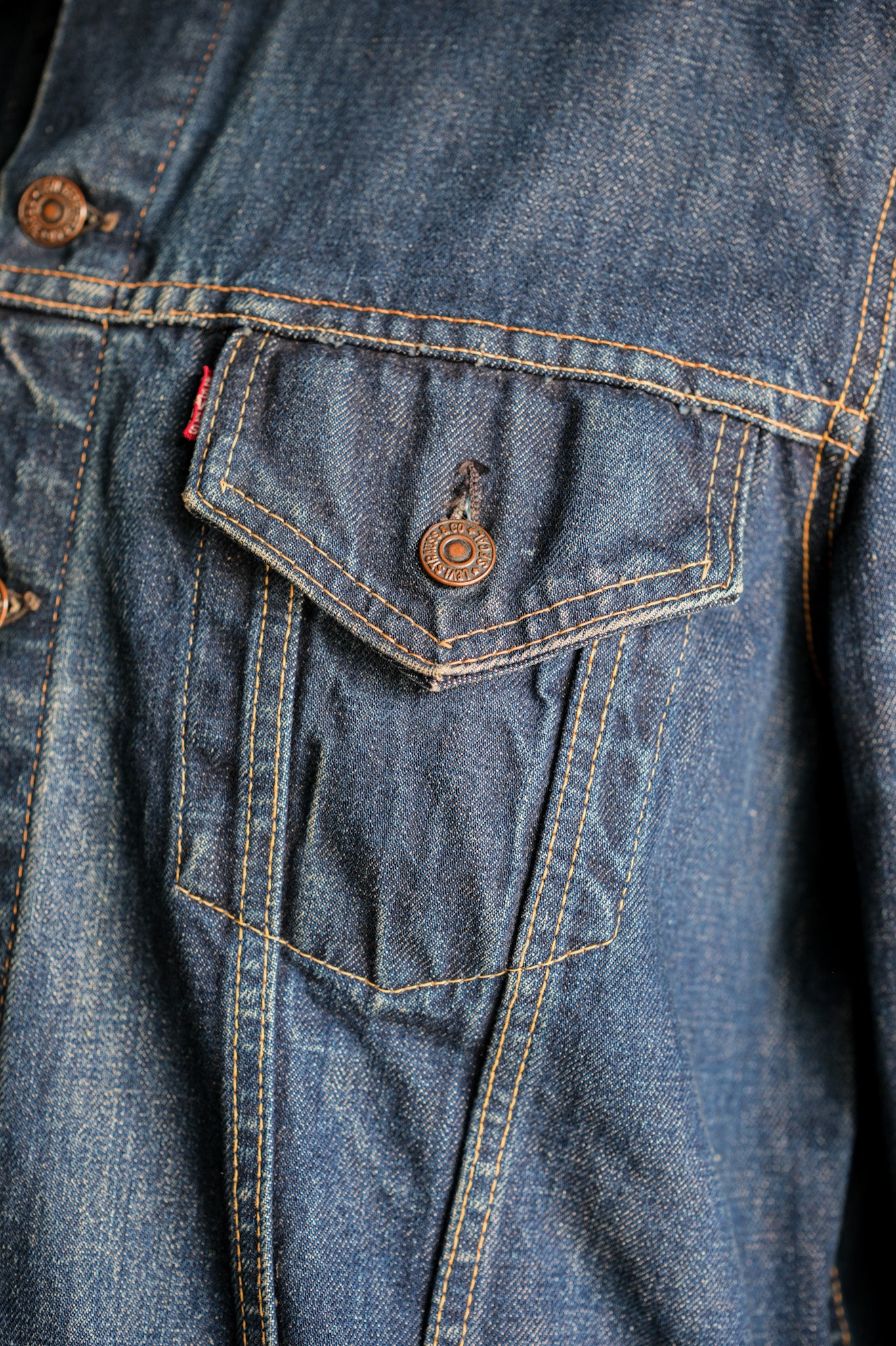 ［~60's］Vintage Levi's 557 Denim Jacket "Big E"
