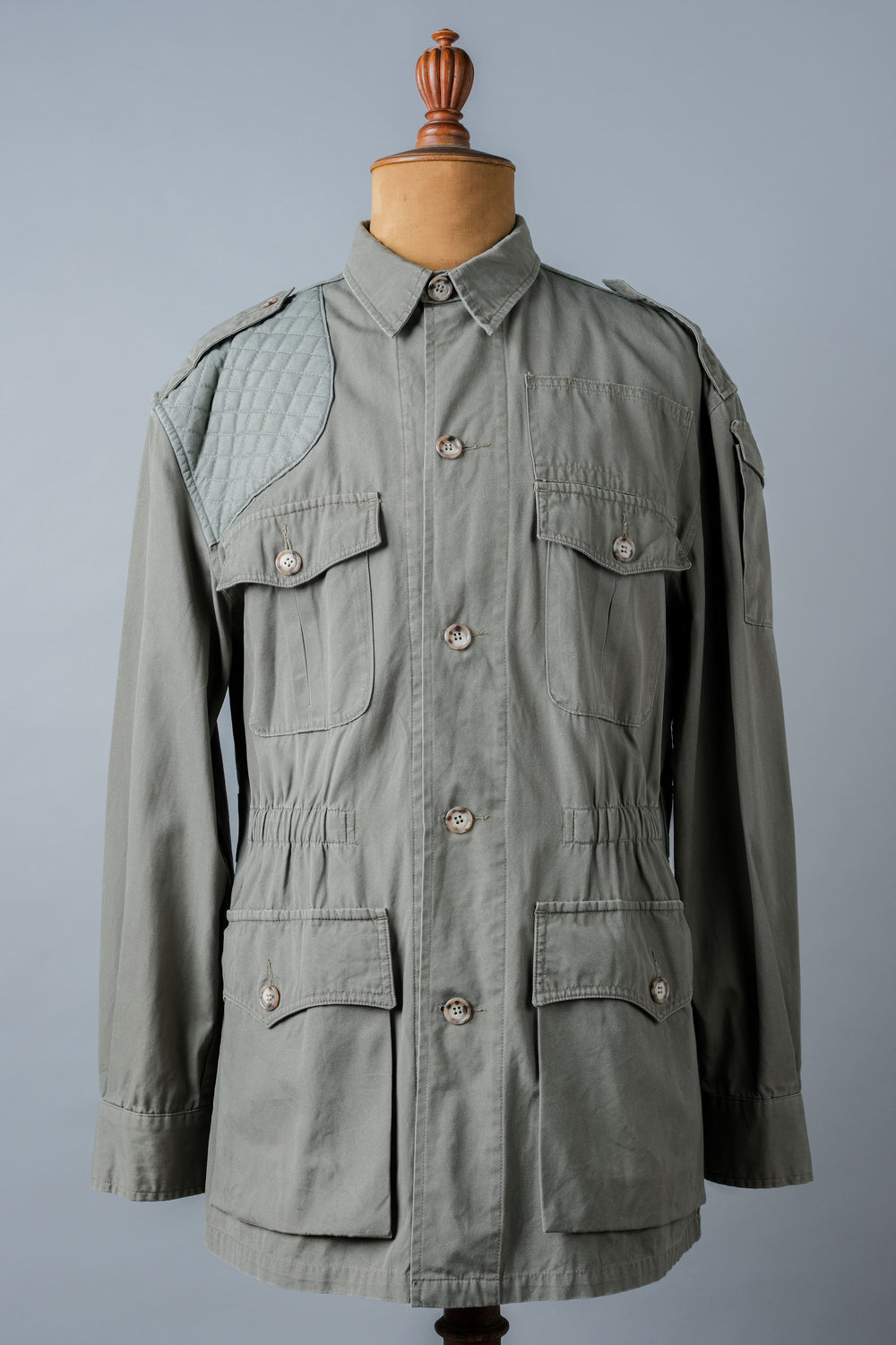 ［~90's］Vintage Willis&Geiger Bush Poplin Hemingway Jacket Size.M "Made in U.S.A."