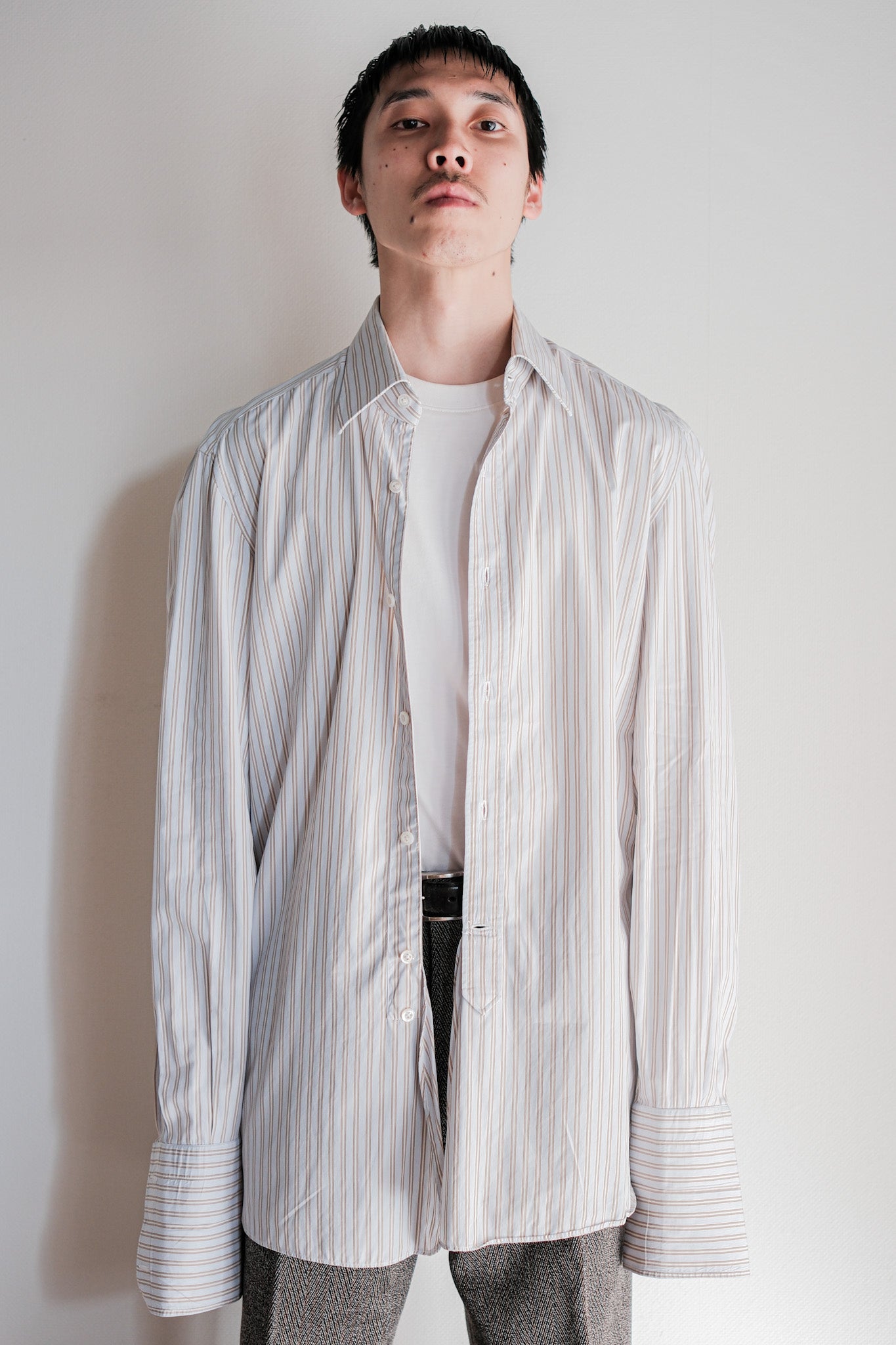 ［~00's］Old ARNYS PARIS Cotton Striped Dress Shirt Size.40