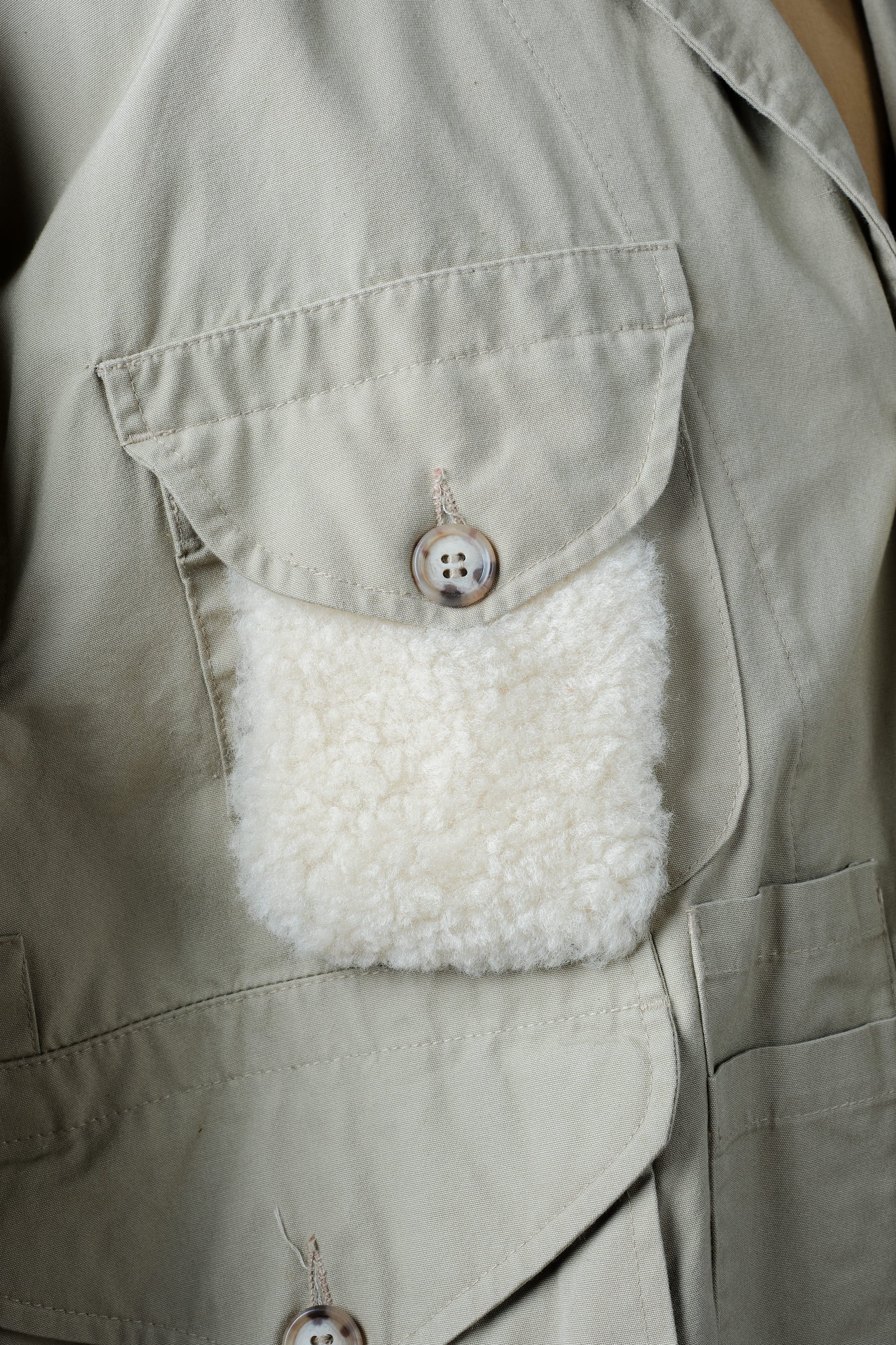 【~90's】Vintage Willis&Geiger Bush Poplin Eisenhower Fishing Jacket Size.M "Made in U.S.A." "Dead Stock"