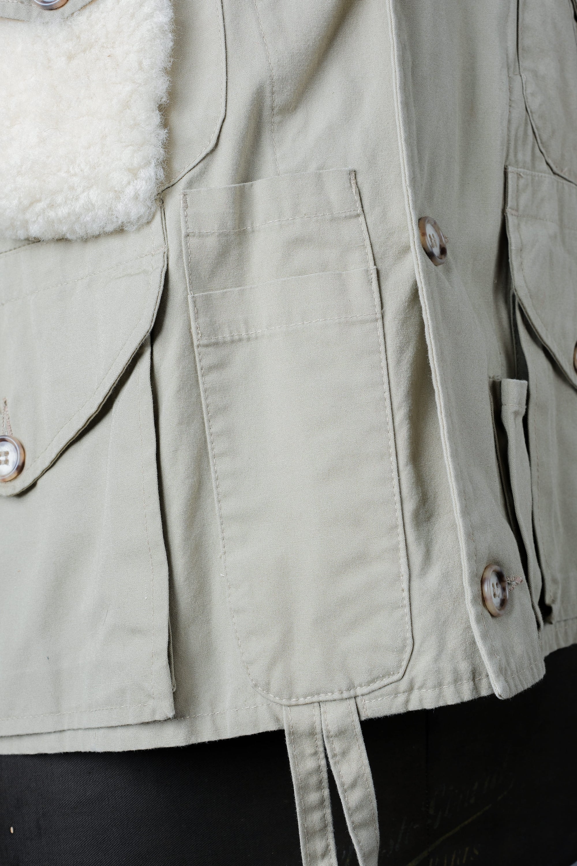 【~90's】Vintage Willis&Geiger Bush Poplin Eisenhower Fishing Jacket Size.M "Made in U.S.A." "Dead Stock"