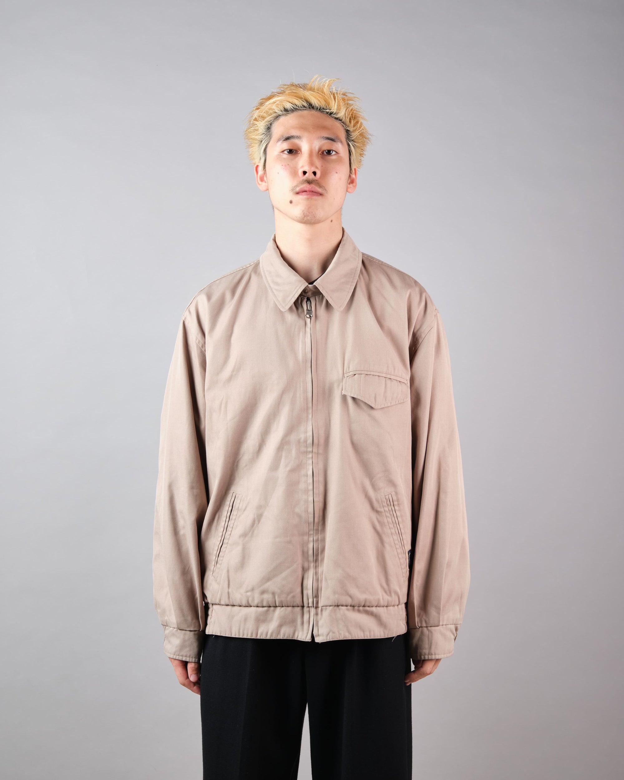 ［~00's］Old Aquascutum Club Check Reversible Harrington Jacket Size.M