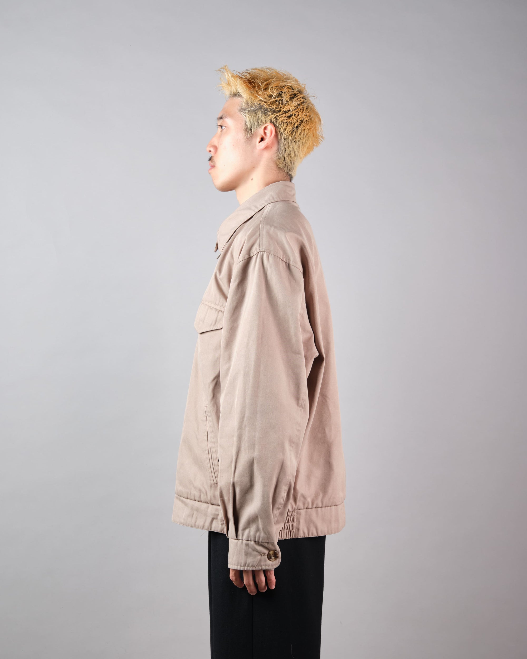 ［~00's］Old Aquascutum Club Check Reversible Harrington Jacket Size.M