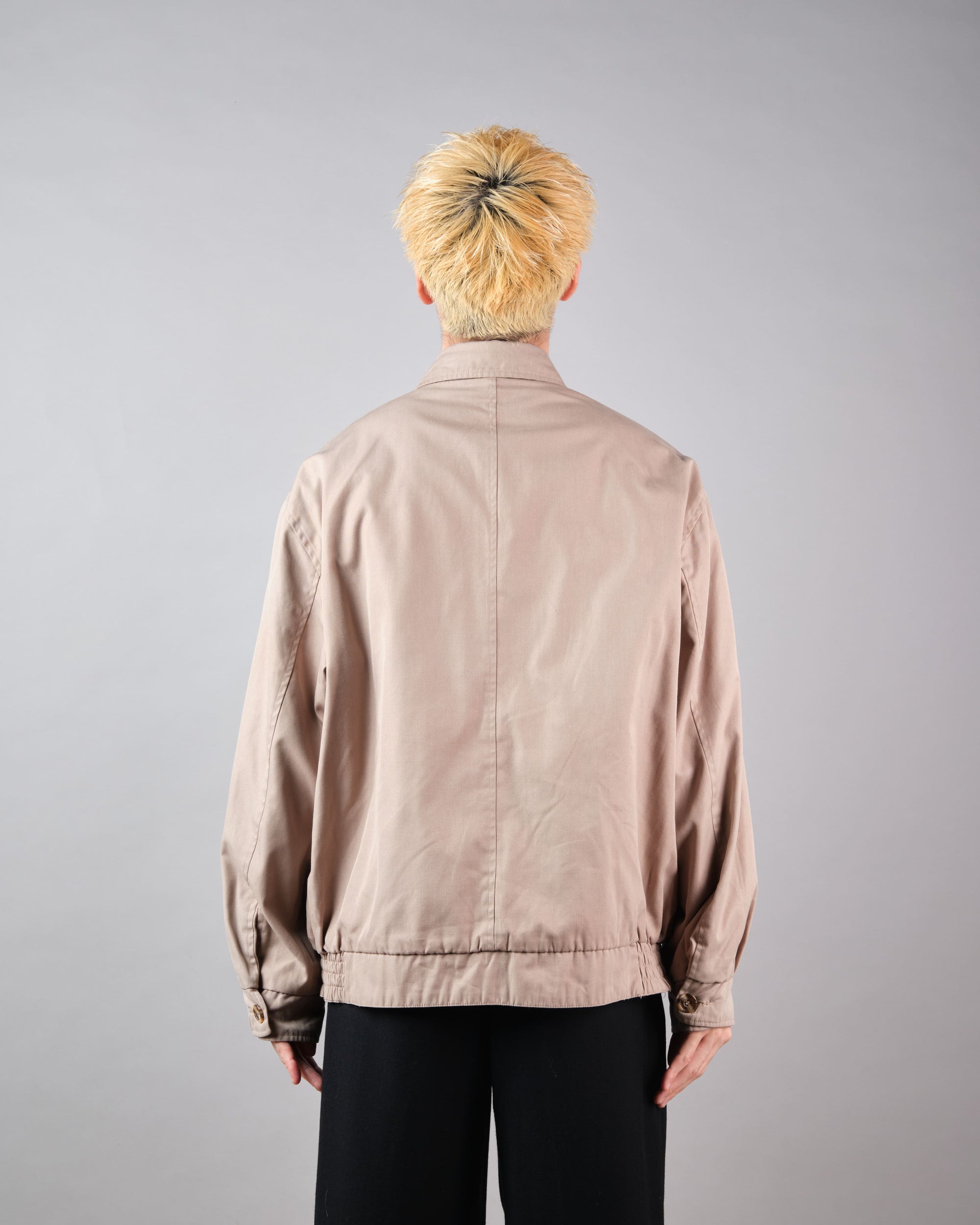 ［~00's］Old Aquascutum Club Check Reversible Harrington Jacket Size.M