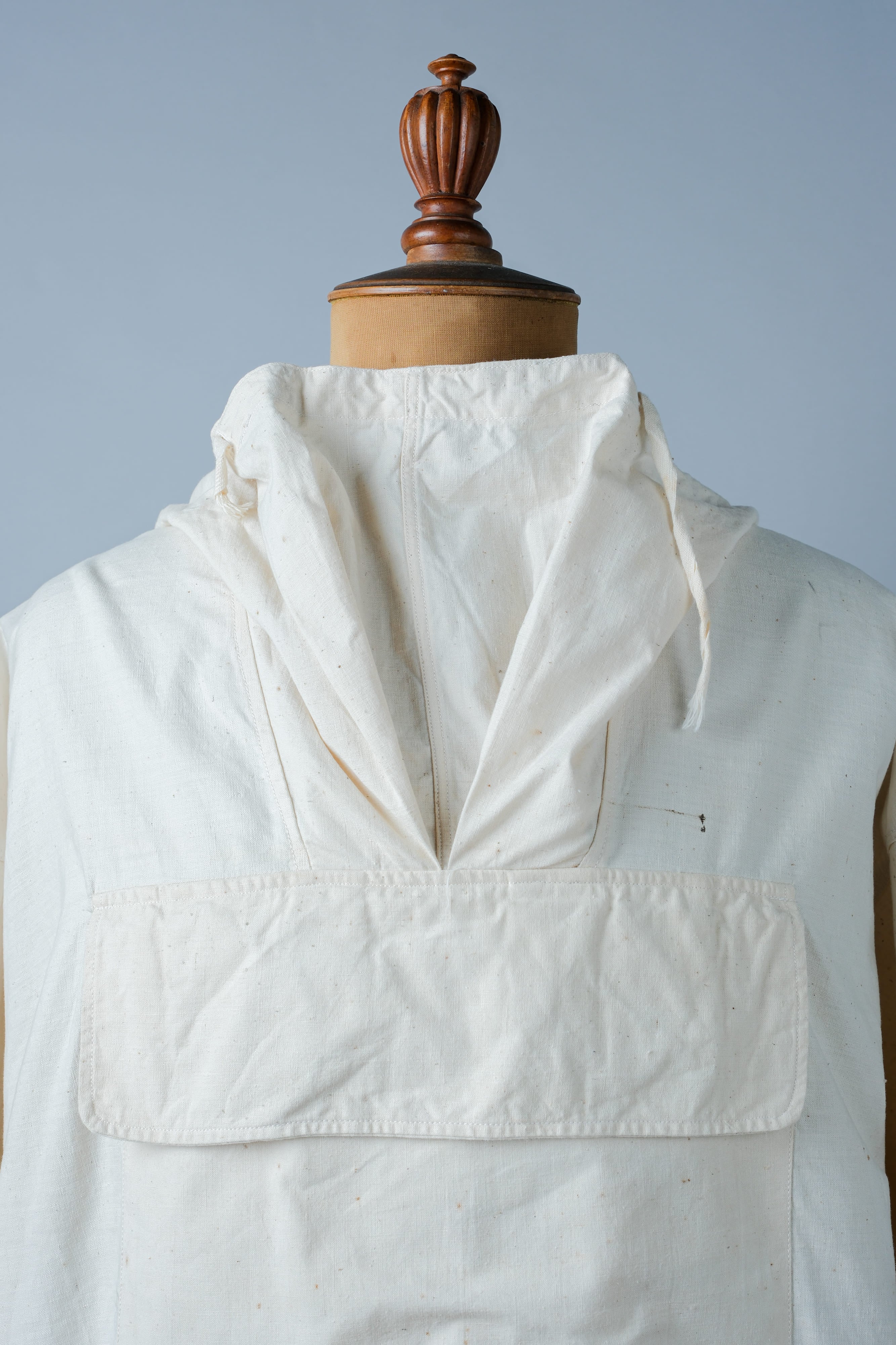 [~ 50's] French Army Cotton Linen Mountain Smock "Dead Stock"