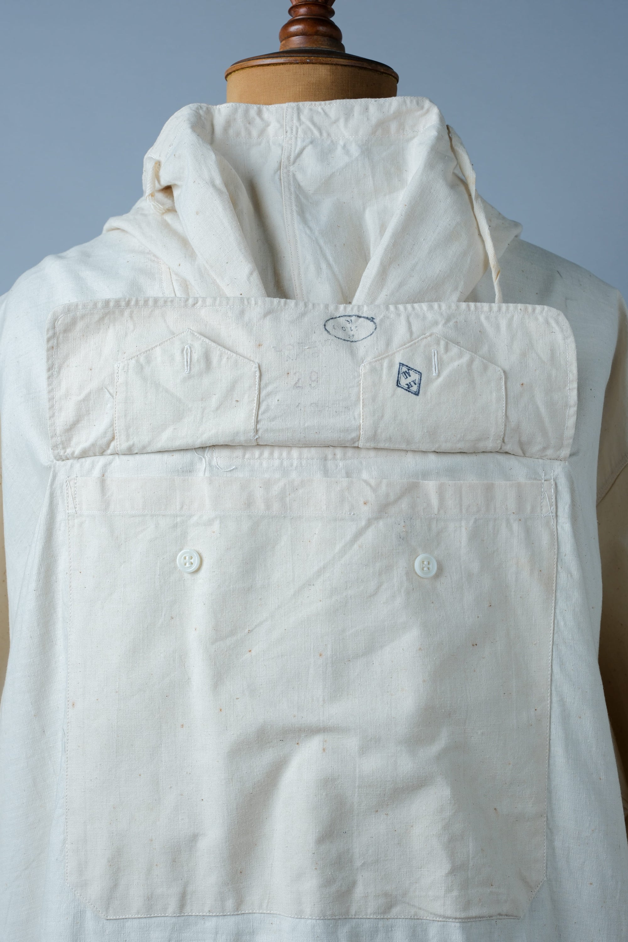 ［~50's］French Army Cotton Linen Mountain Smock "Dead Stock"