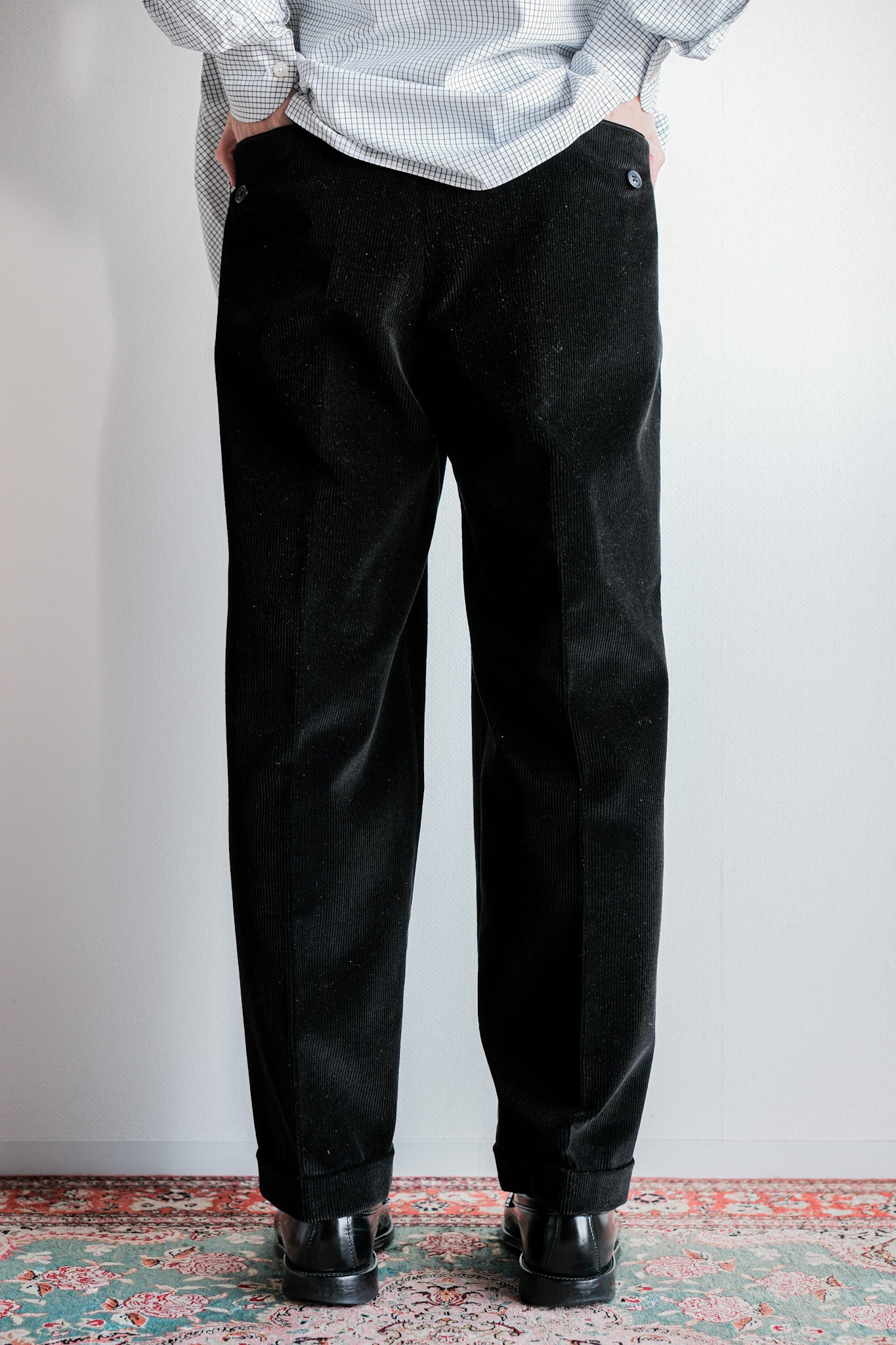 ［~00's］Old ARNYS PARIS In Tuck Turn Up Corduroy Trousers Size.46