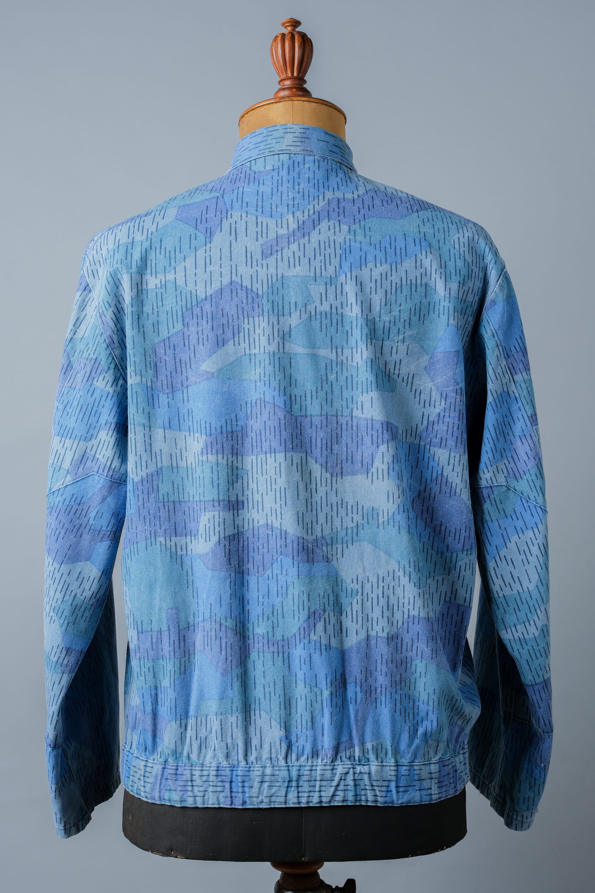 ［~80's］Czechoslovakian People's Militias & Fire Brigade Blue Splinter Pattern Camouflage Jacket
