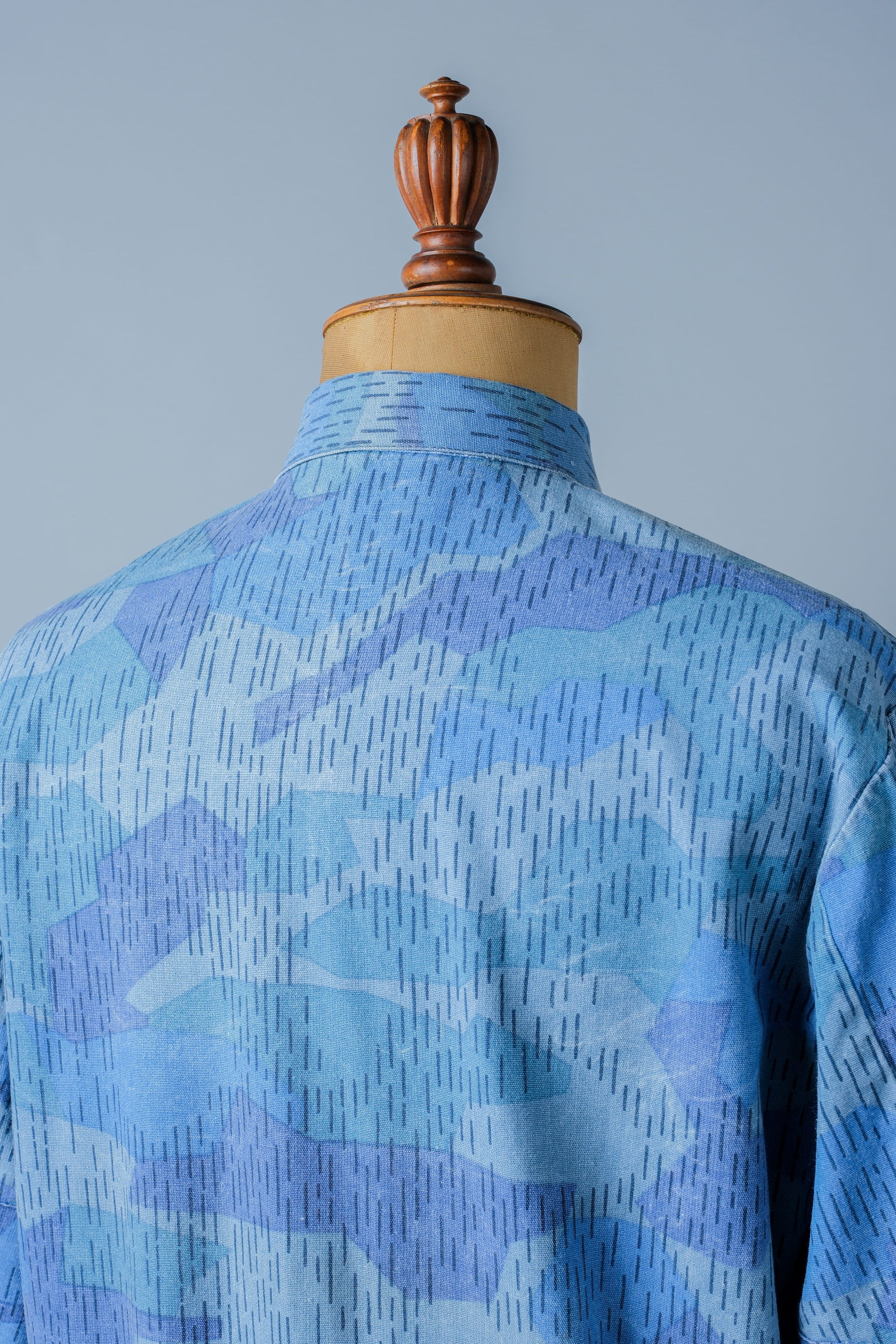 ［~80's］Czechoslovakian People's Militias & Fire Brigade Blue Splinter Pattern Camouflage Jacket