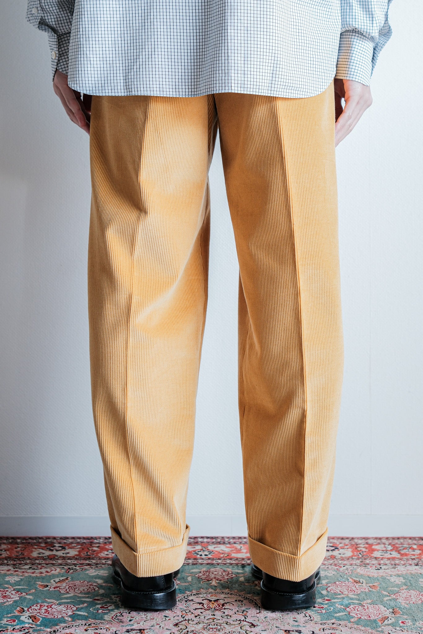 ［~00's］Old ARNYS PARIS In Tuck Turn Up Corduroy Trousers Size.44