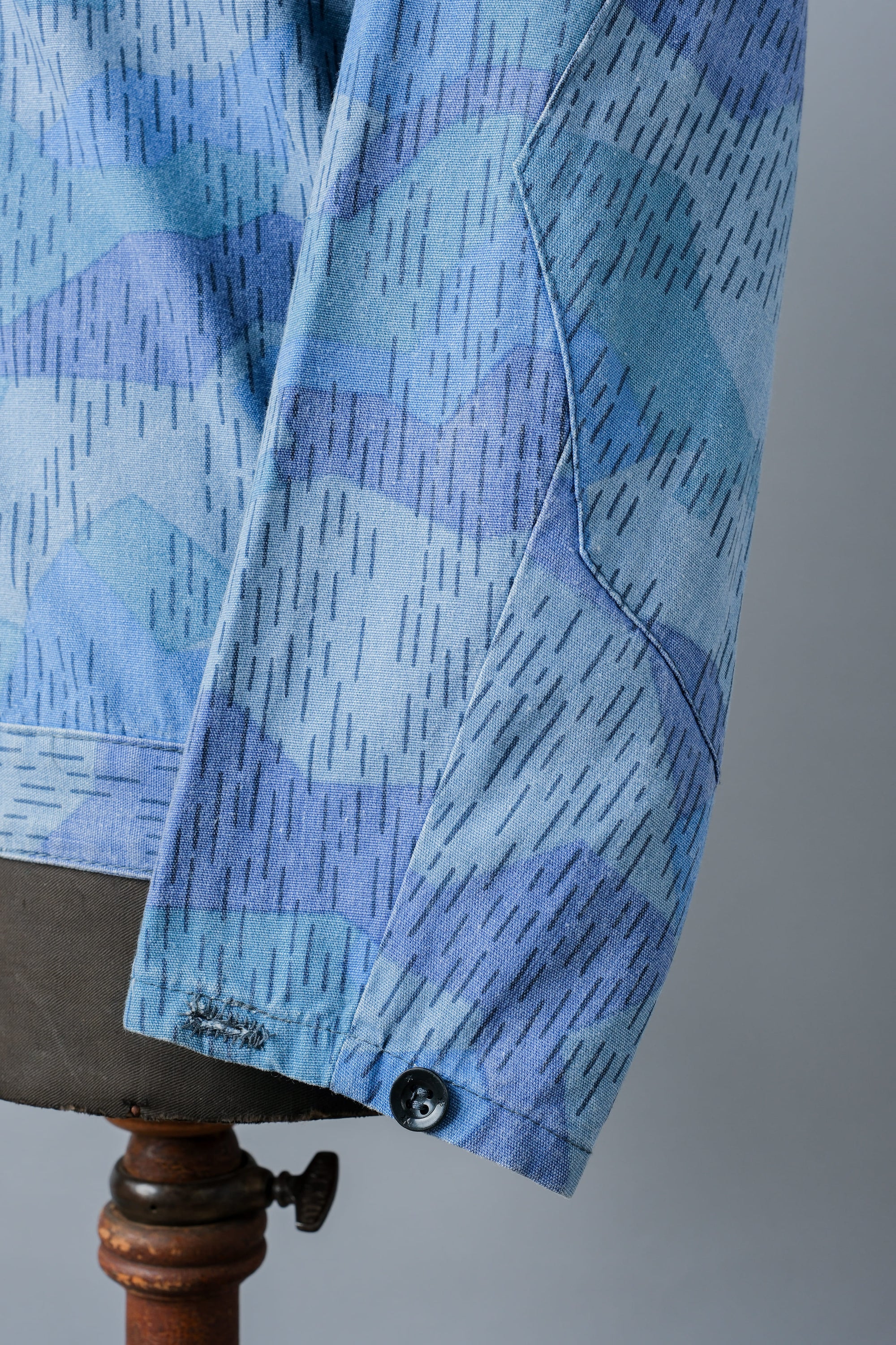 ［~80's］Czechoslovakian People's Militias & Fire Brigade Blue Splinter Pattern Camouflage Jacket