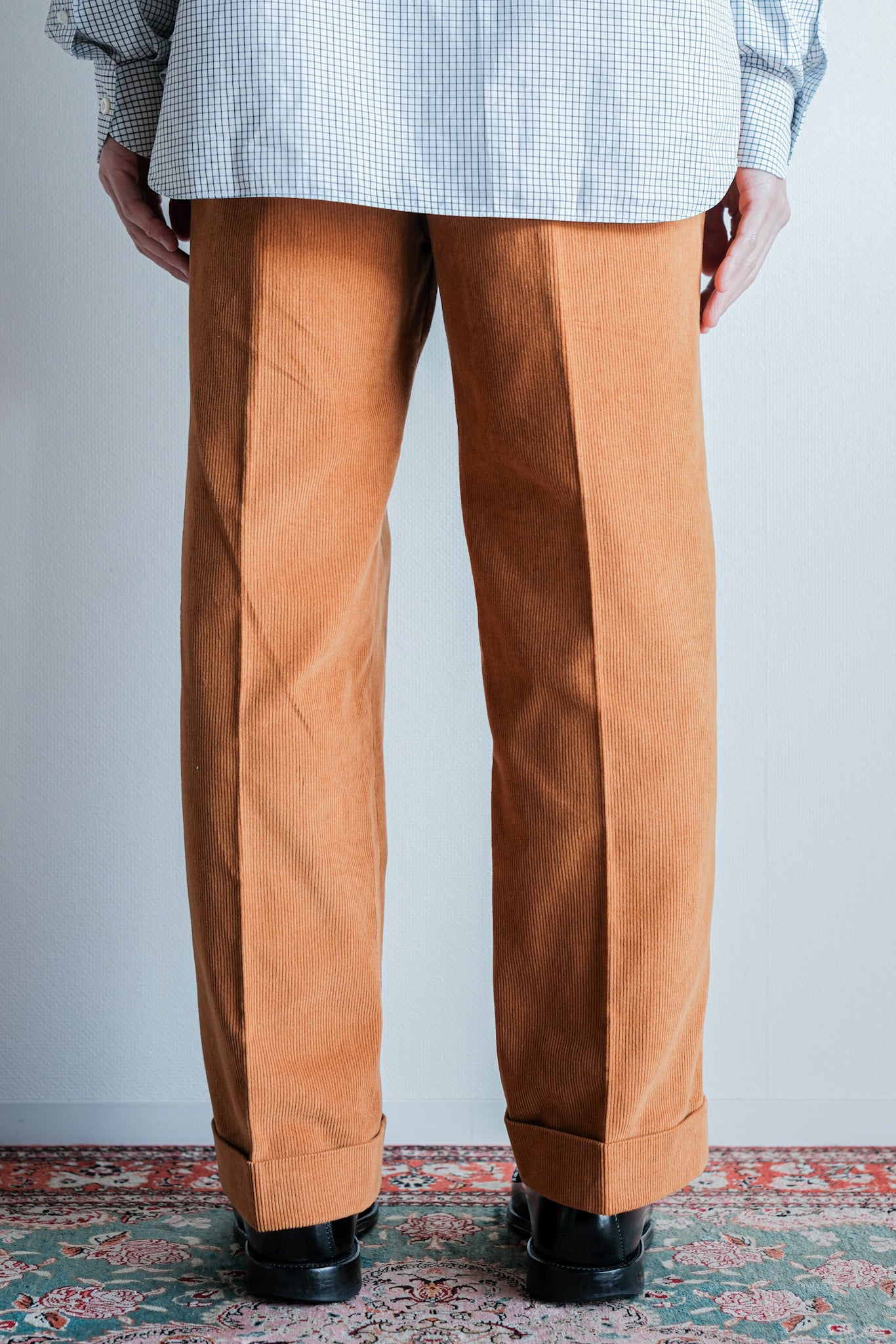 ［~00's］Old ARNYS PARIS In Tuck Turn Up Corduroy Trousers Size.46