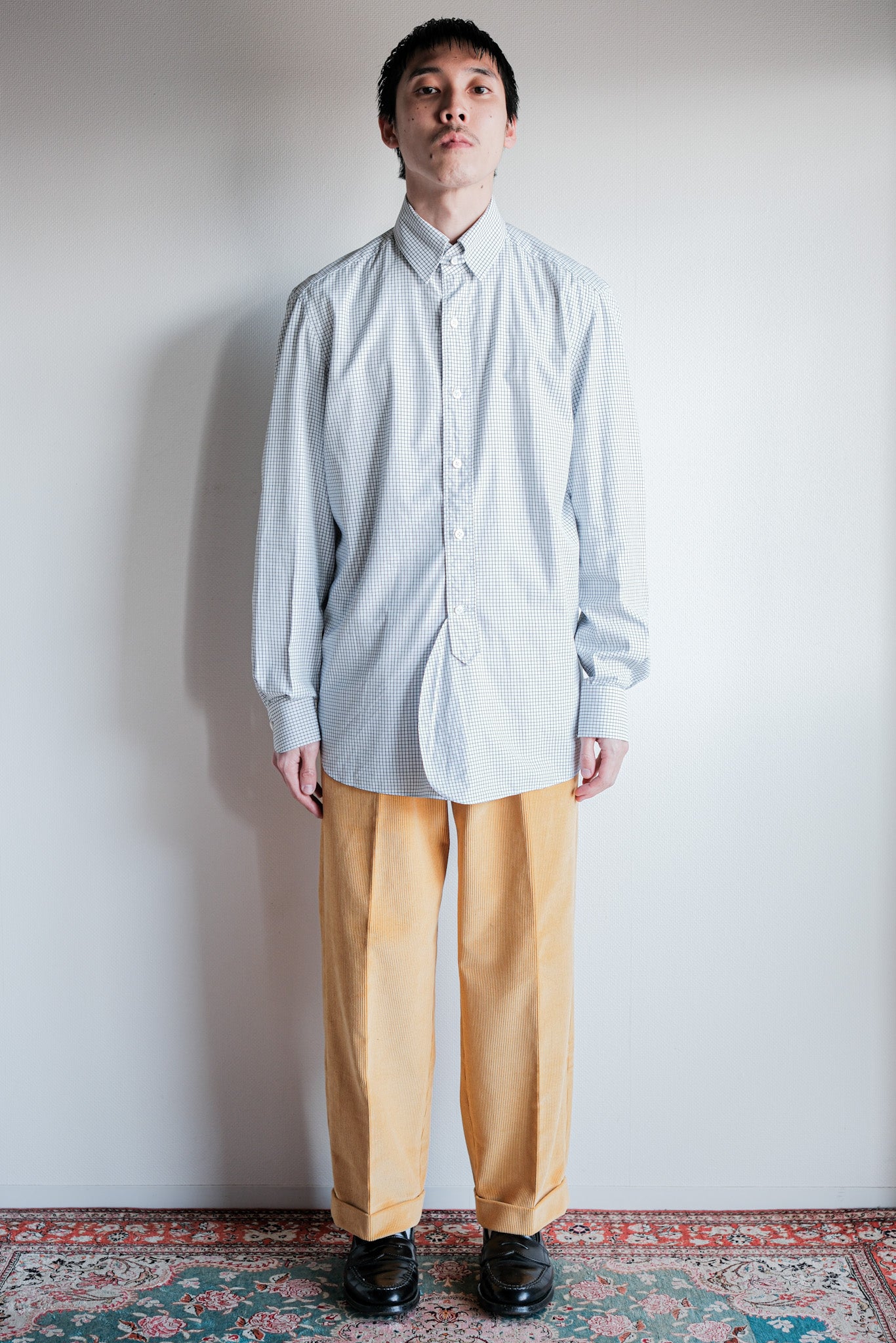 ［~00's］Old ARNYS PARIS In Tuck Turn Up Corduroy Trousers Size.44