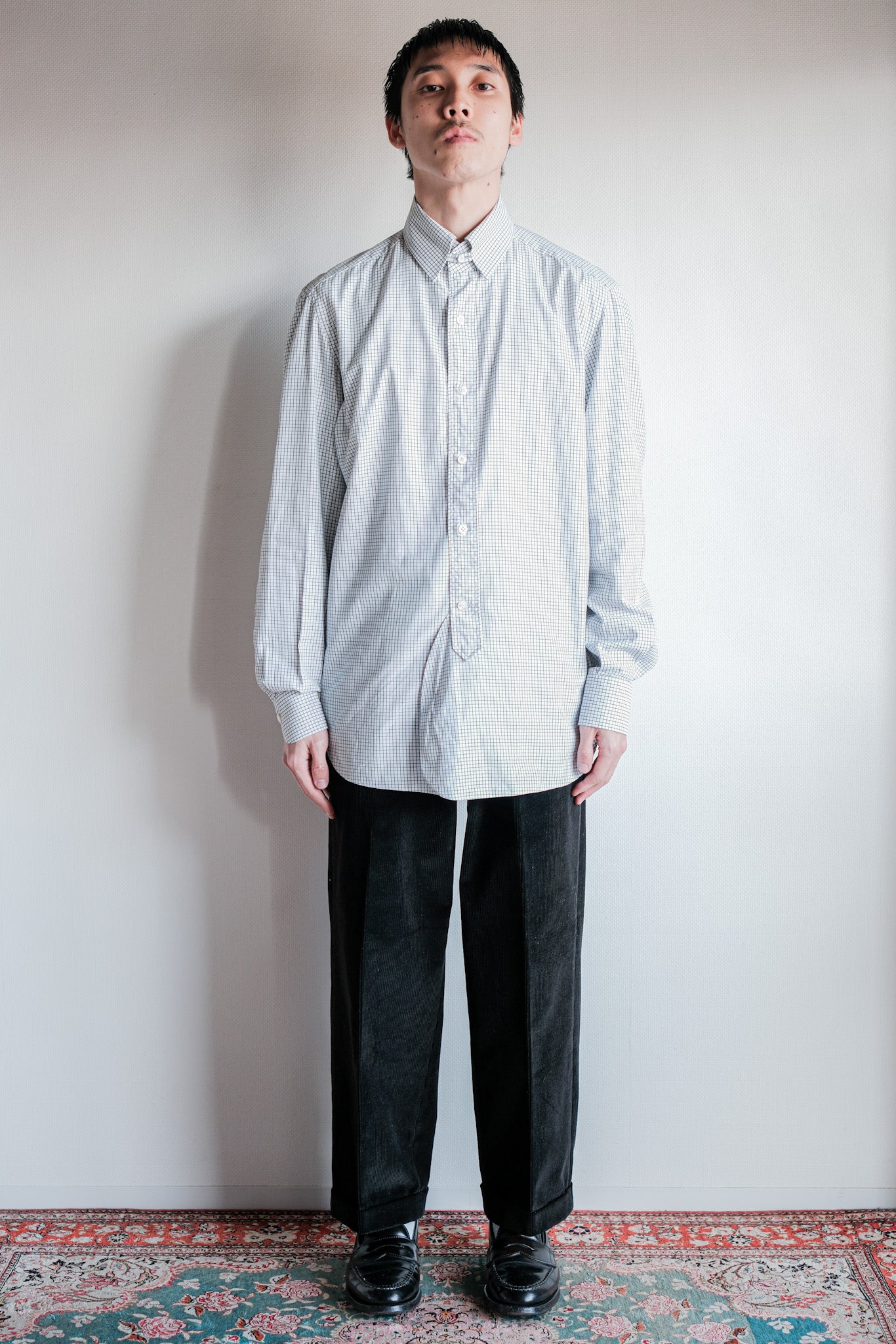 ［~00's］Old ARNYS PARIS In Tuck Turn Up Corduroy Trousers Size.46