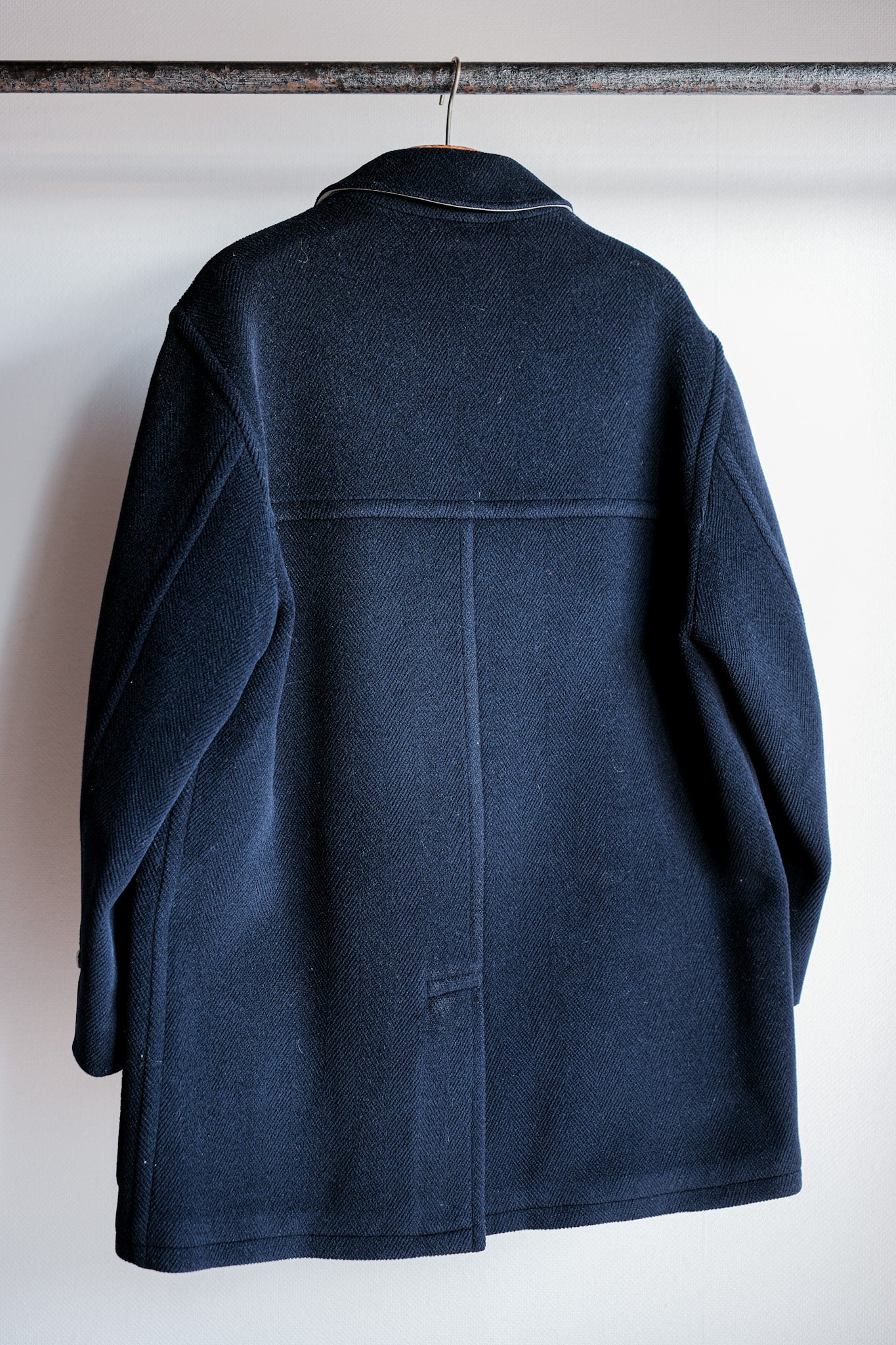 ［~90's］Old INVERTERE HBT Wool Jacket With Chin Strap Size.40 "Moorbrook"