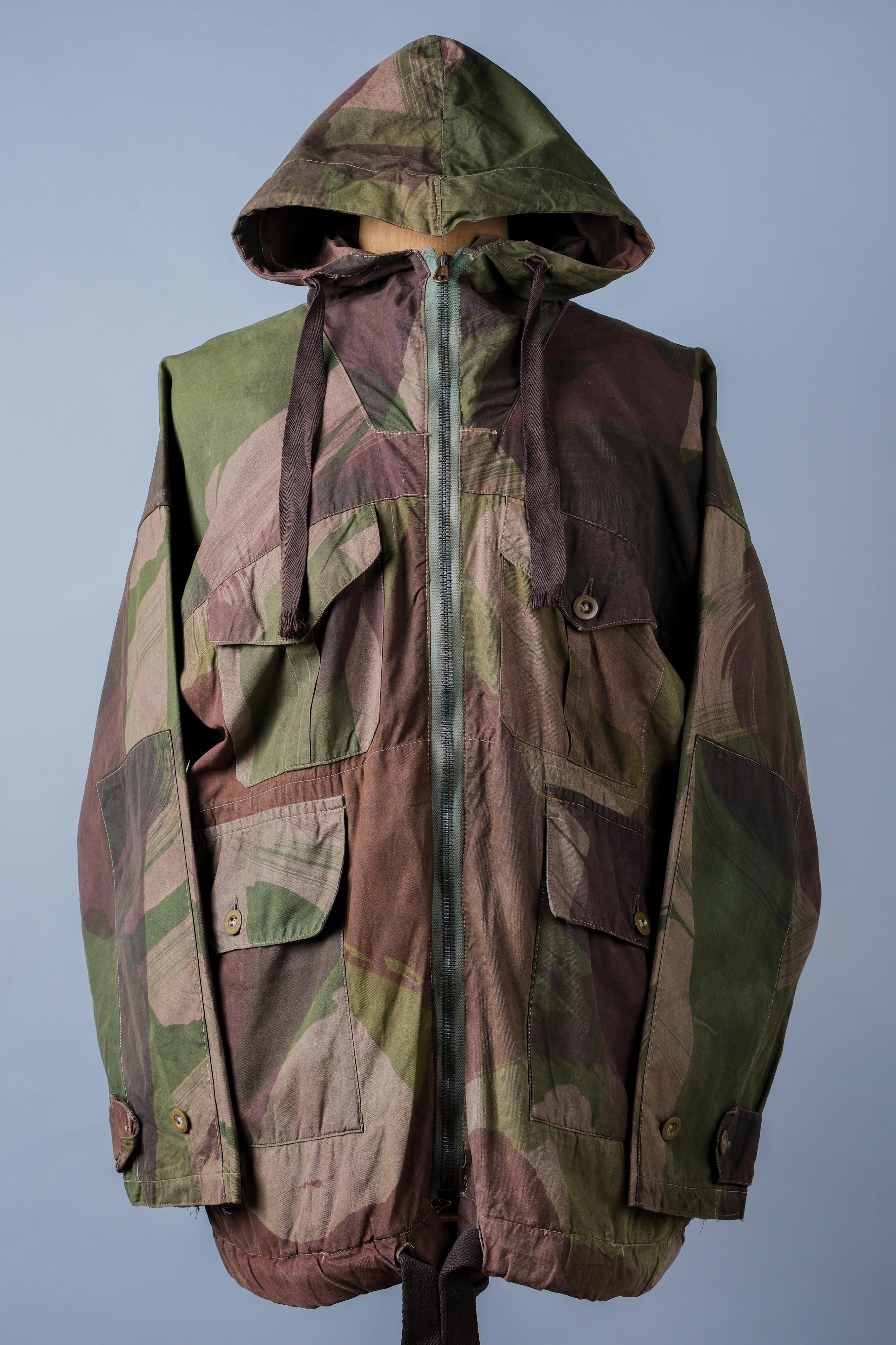 [~ 40's] WWⅡ BRITISH ARMY CAMOUFLAGE WindProof Smock Size.3 "SAS" "Modified"