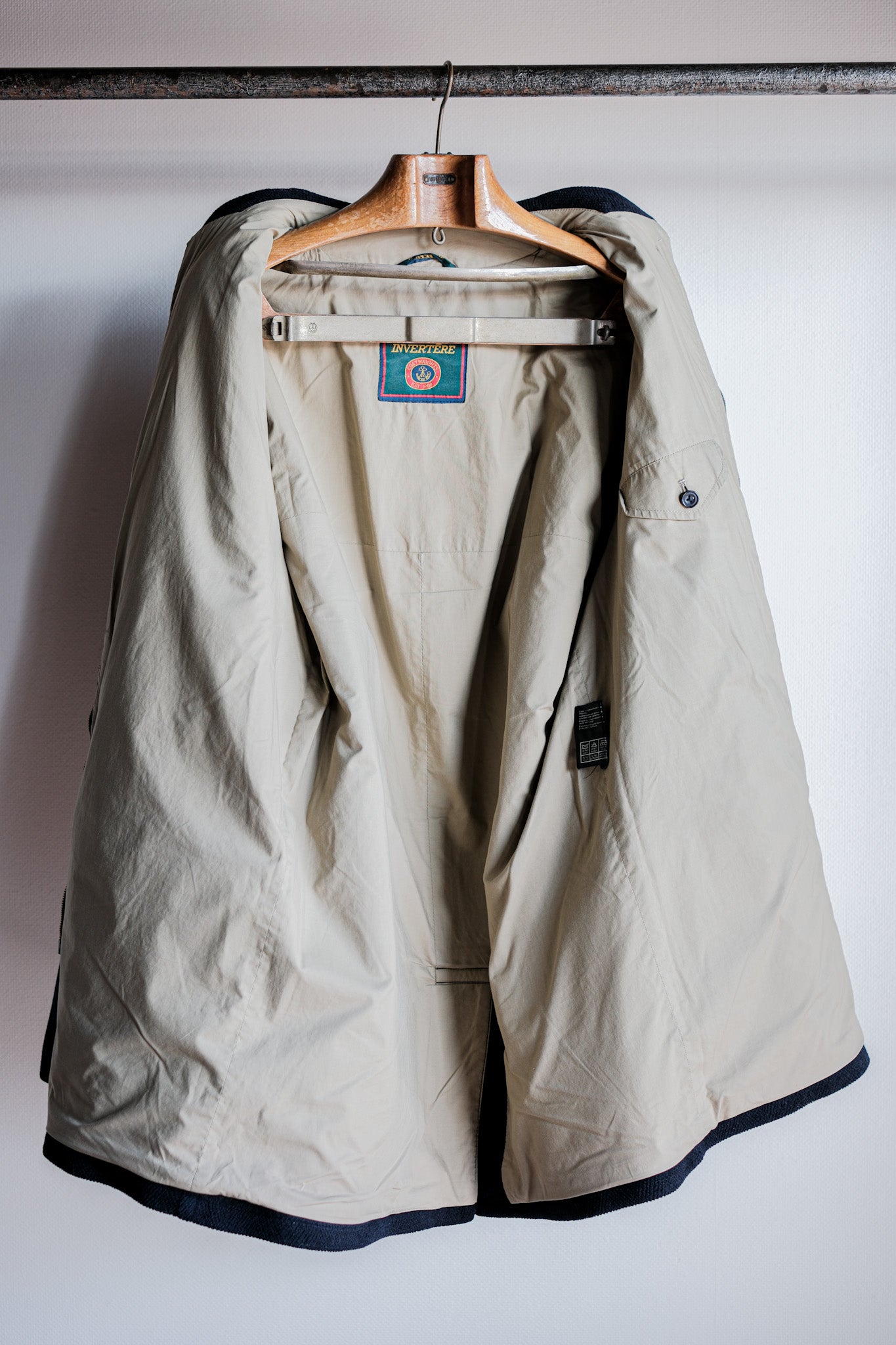 [〜90年代]舊逆變器HBT羊毛夾克，帶中國皮帶尺寸。40“ Moorbrook”