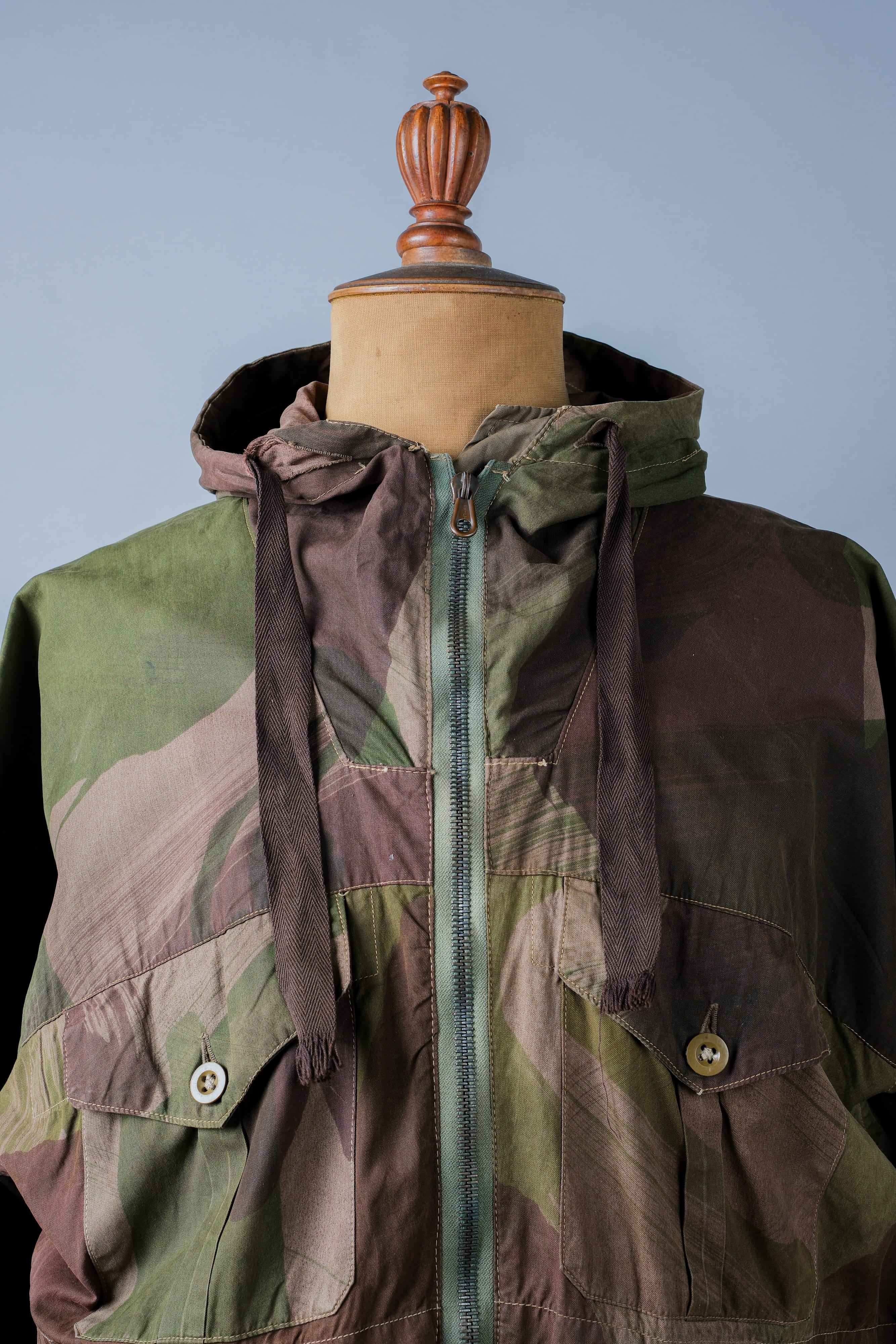 [~ 40's] WWⅱ British Army Camouflage Camouflage Windproof Smock Taille.3 "SAS" "Modifié"