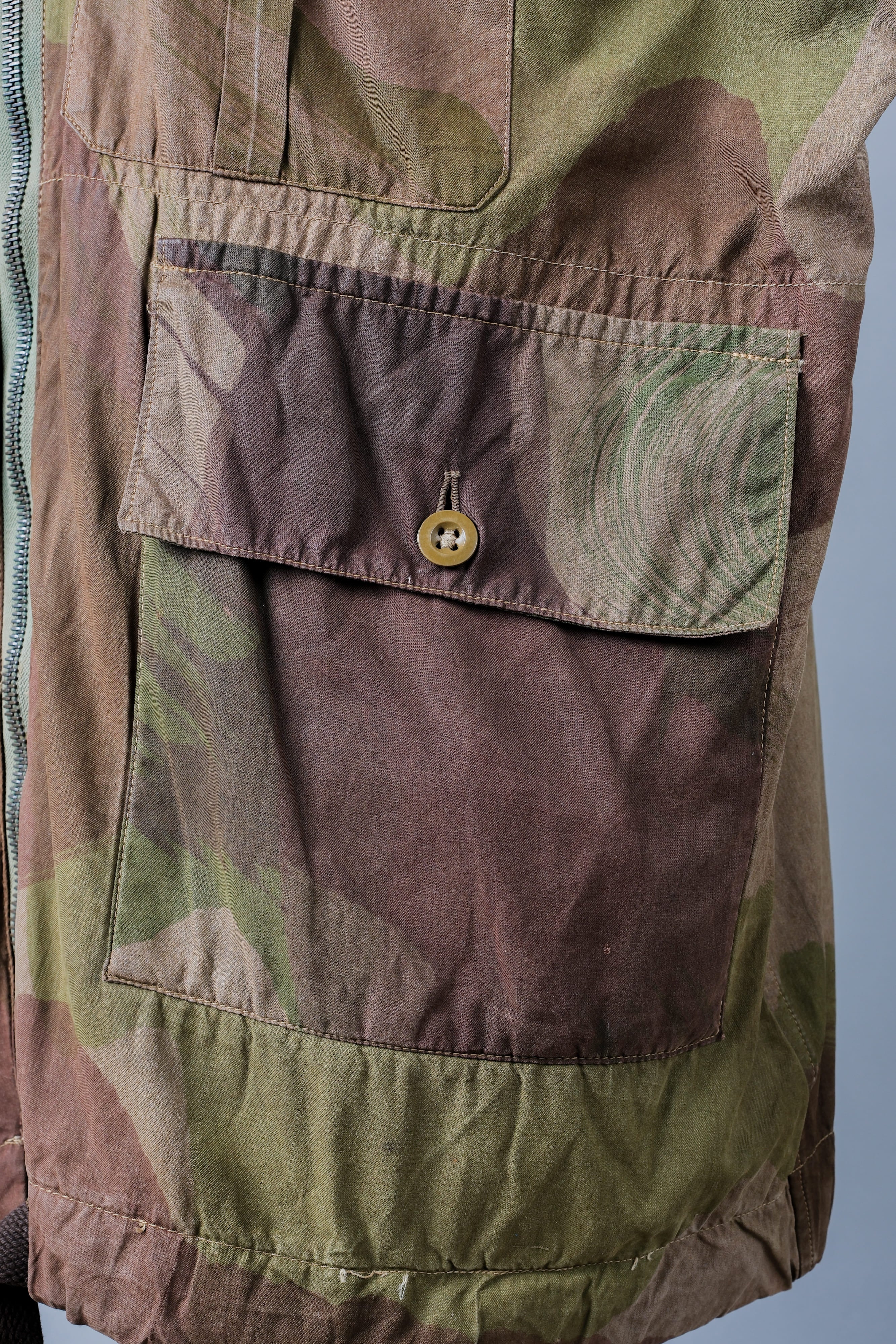 [~ 40's] WWⅱ British Army Camouflage Camouflage Windproof Smock Taille.3 "SAS" "Modifié"