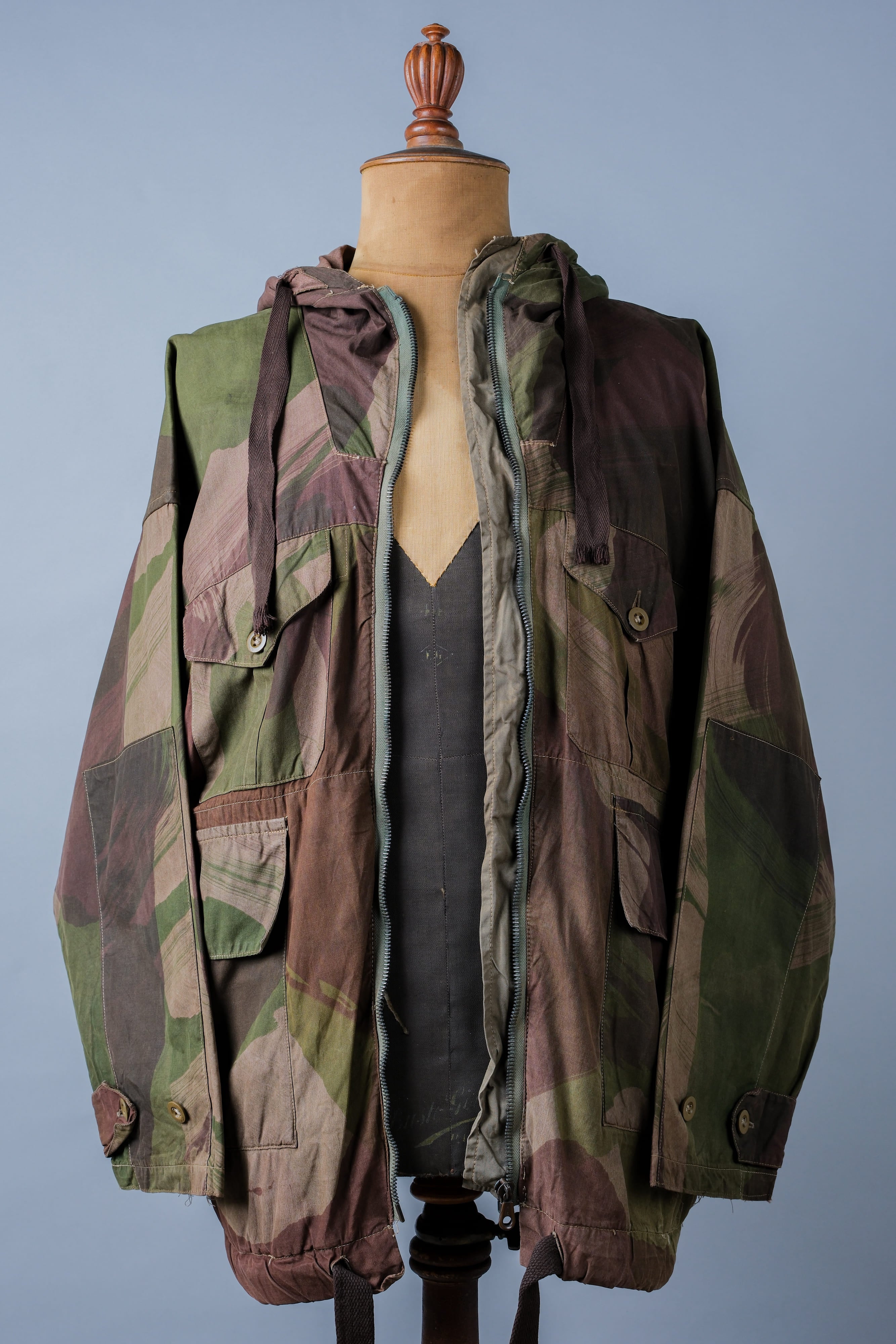 [~ 40's] WWⅱ British Army Camouflage Camouflage Windproof Smock Taille.3 "SAS" "Modifié"