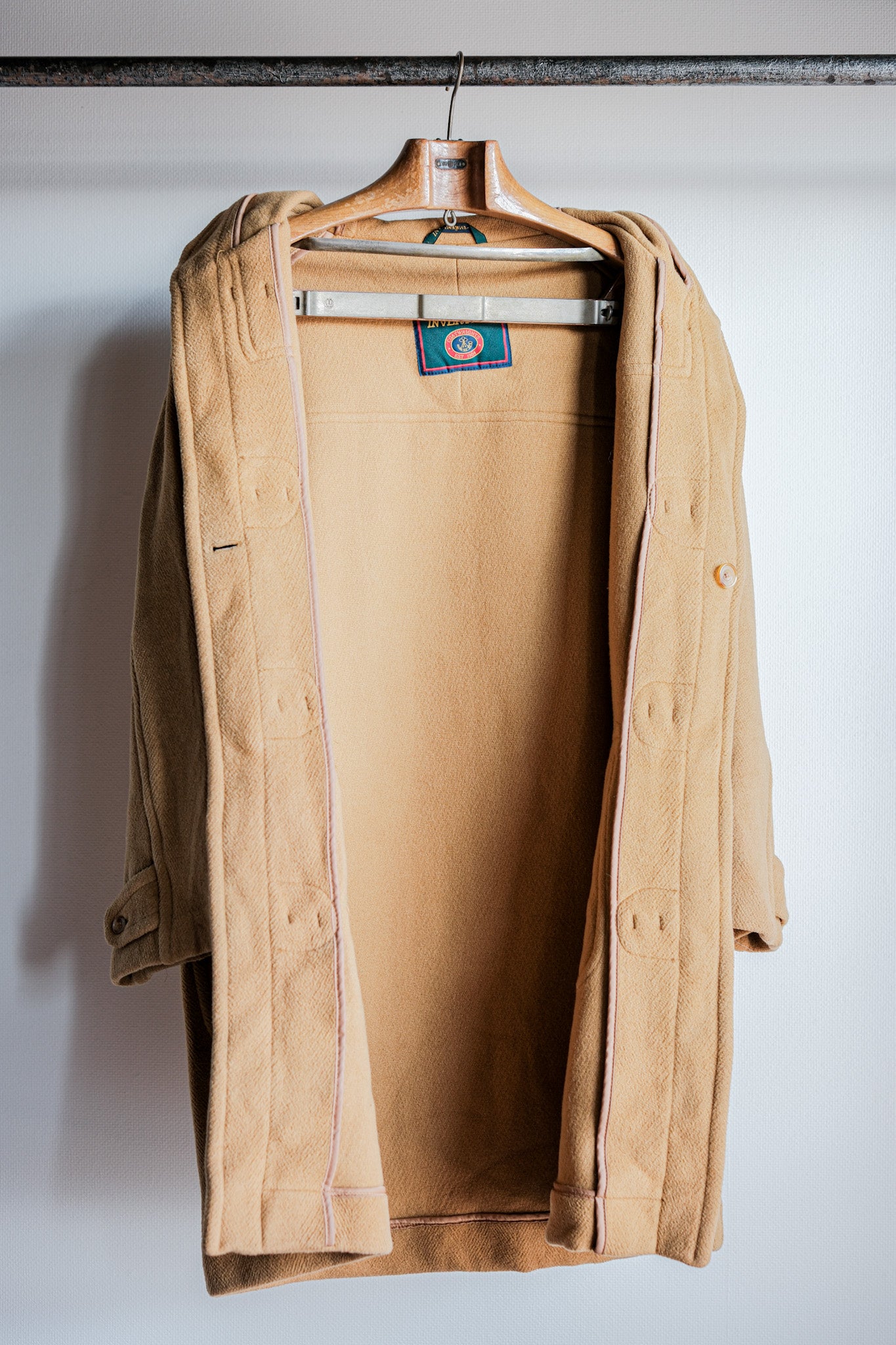 ［~90's］Old INVERTERE HBT Wool Duffle Coat Size.38R "Moorbrook"
