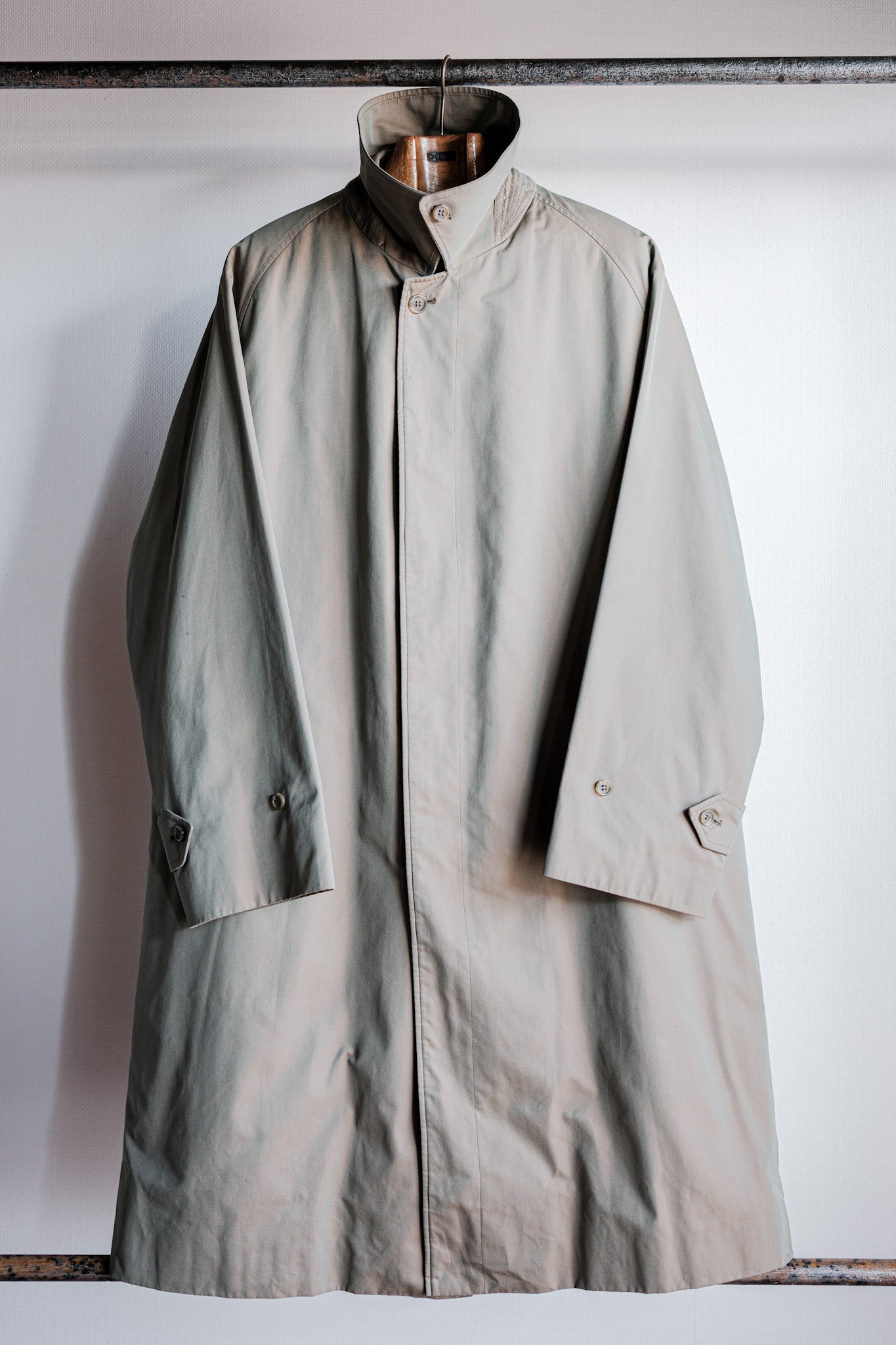 [~ 80's] Vintage Burberrys Single Raglen Balmacaan Coat C100 พร้อมขนาดซับ 50 reg "Tamamushi"