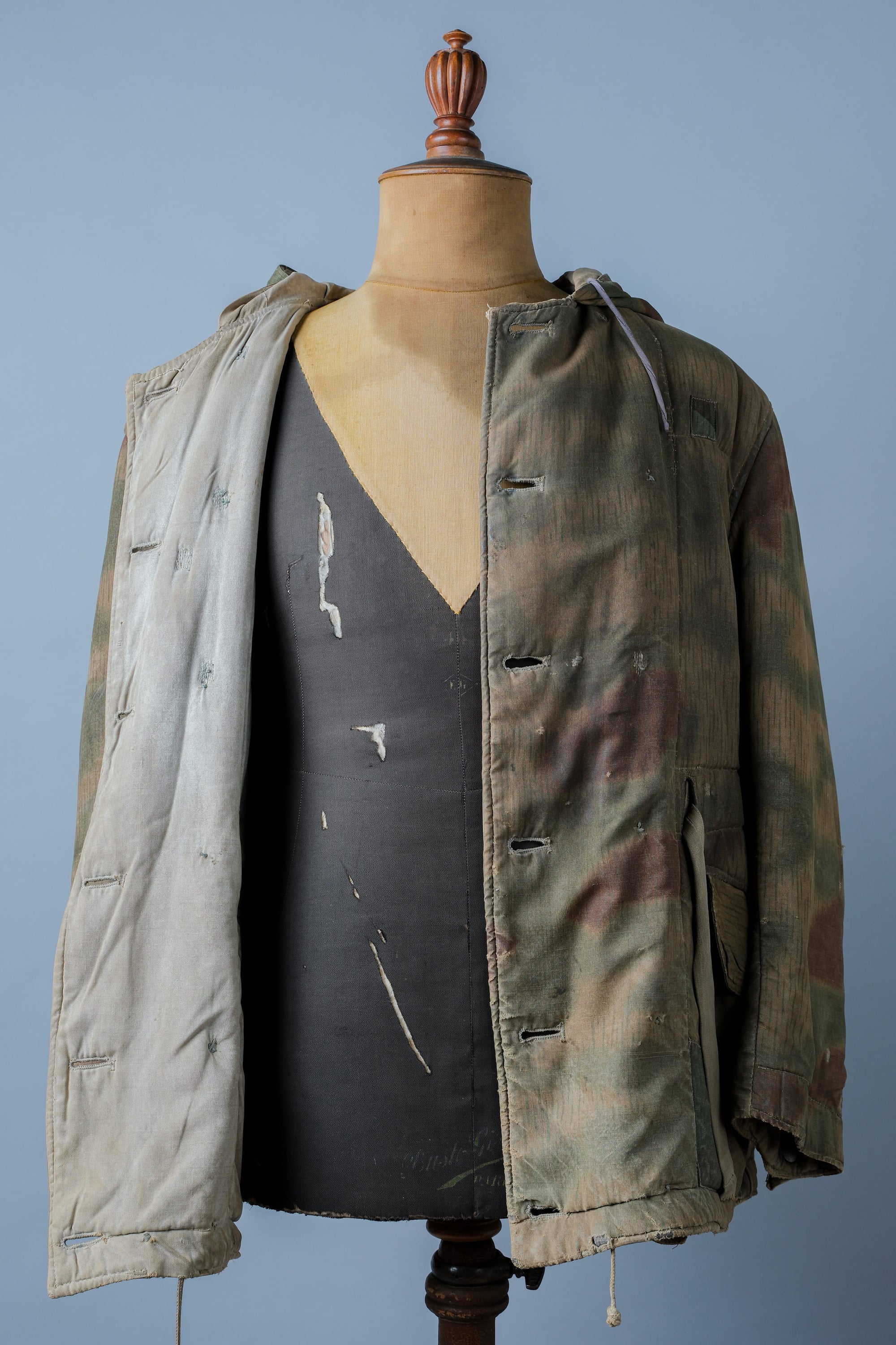 ［~40's］WWⅡ German Army Sumpftarnmuster 44 Camouflage 43 Pattern Reversible Winter Parka "Wehrmacht"