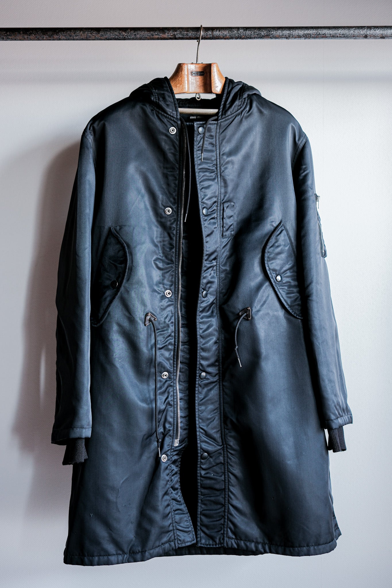 ［~00’s］Old miu miu Military Style Nylon Coat Size.M