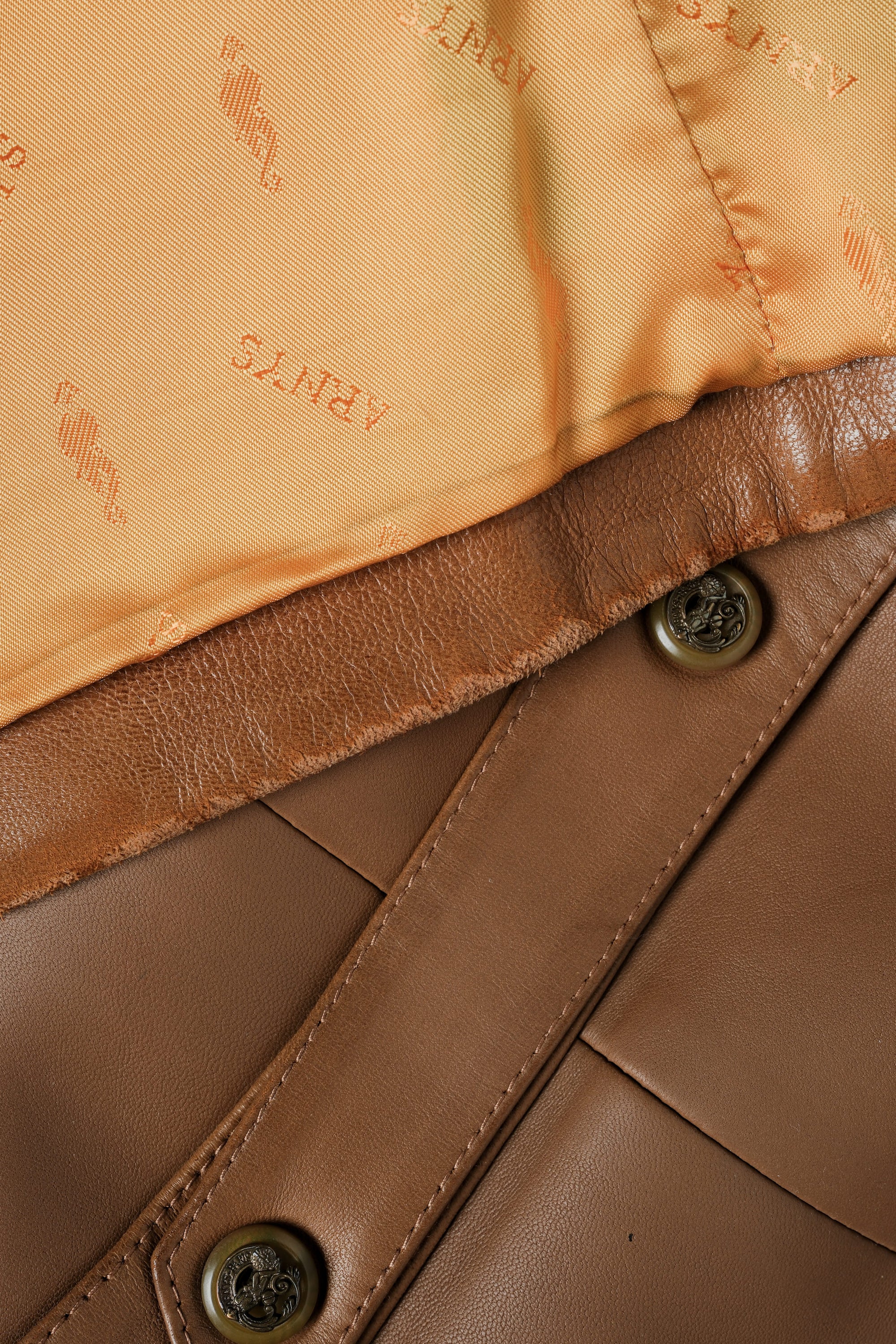 ［~00's］Old ARNYS PARIS Lambskin Leather Gilet Size.54 "Bordé"