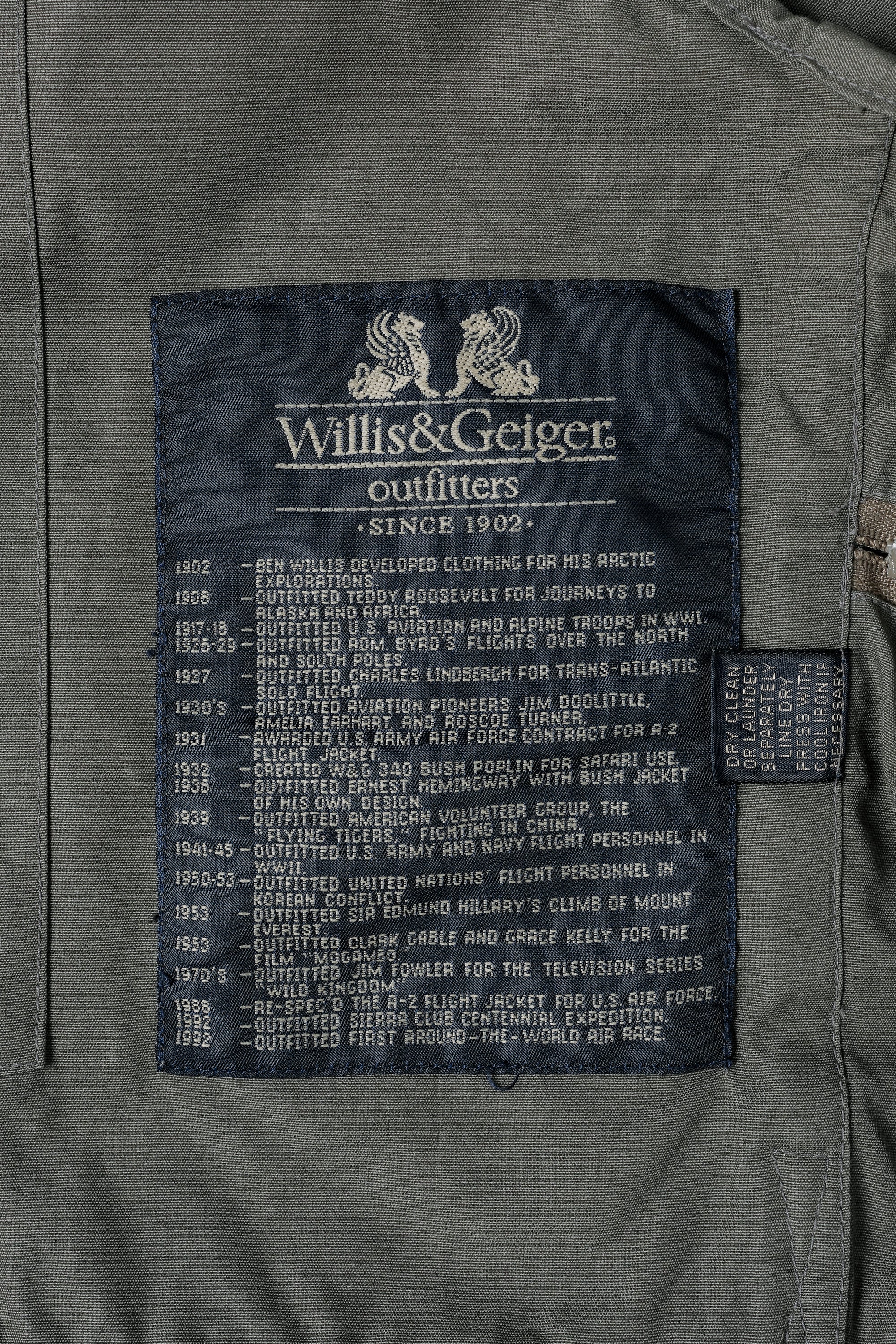 【~90's】Vintage Willis&Geiger Bush Poplin Fishing Vest Size.M