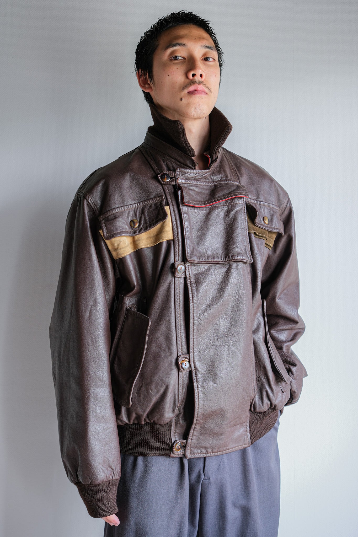 【82AW】Old C.P.Company Dutch Police Jacket Size.48 "All Leather Type"