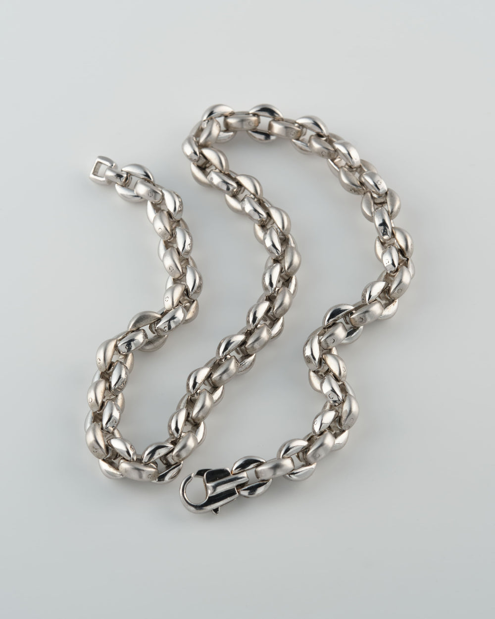 【~80’s】Danish Vintage Silver 925 Heavy Chain Necklace