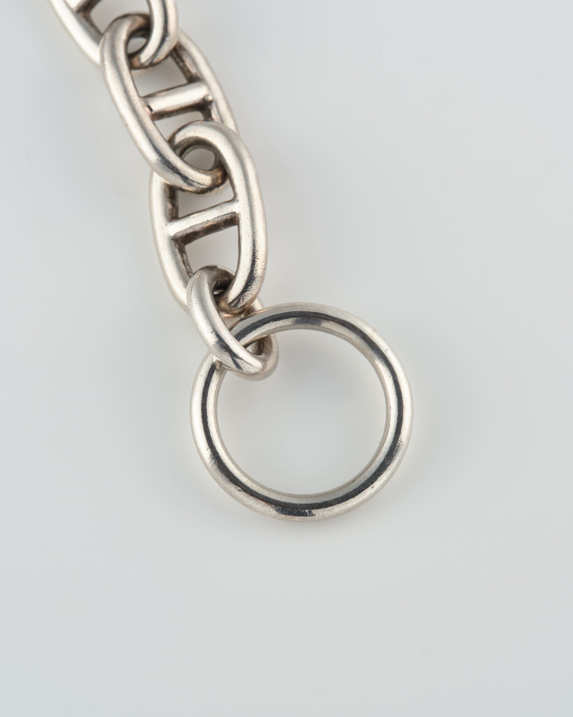 ［~80's］French Vintage Chaine d‘Ancre Motif Silver Toggle Clasp Chain Bracelet