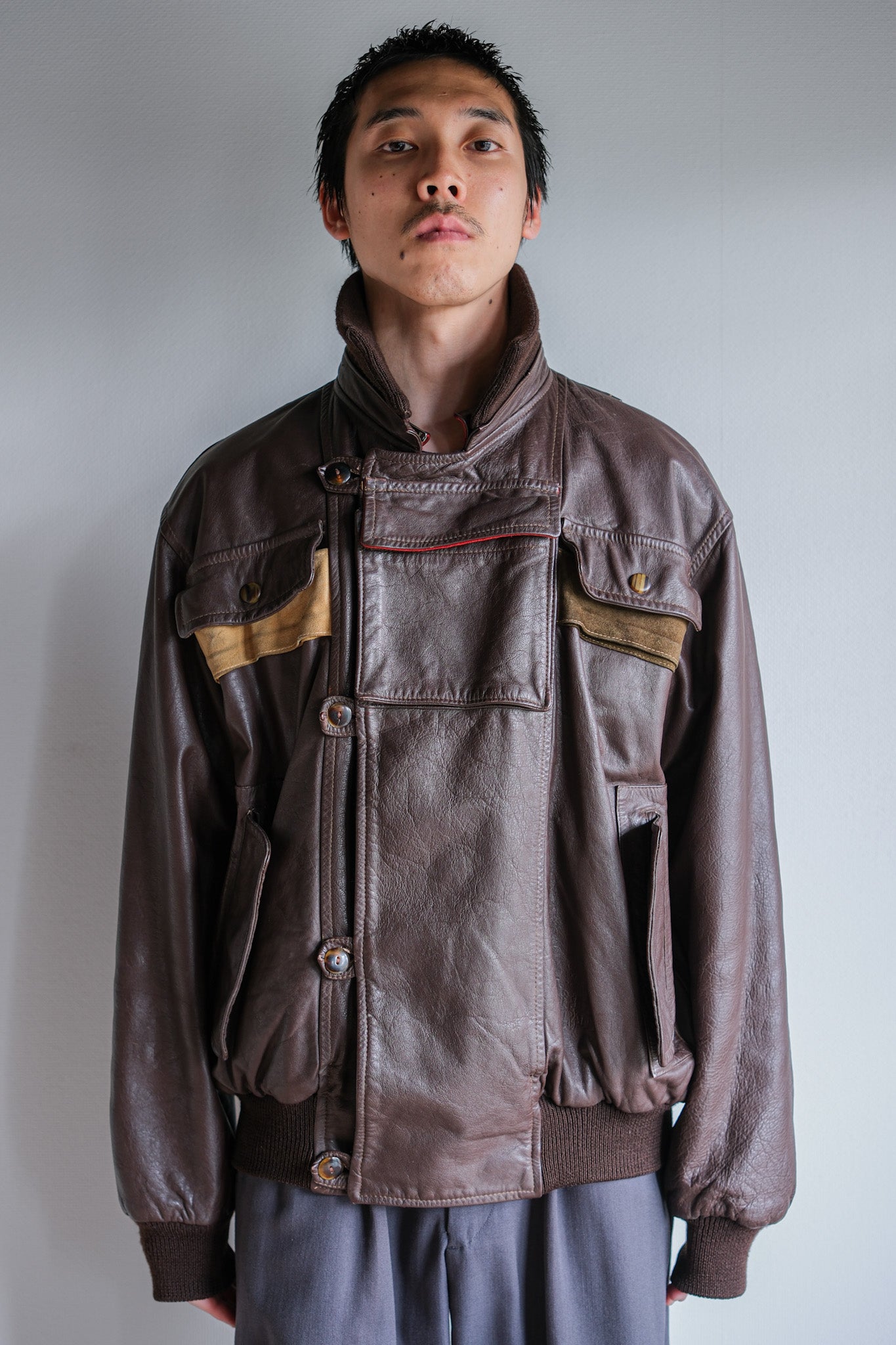 【82AW】Old C.P.Company Dutch Police Jacket Size.48 "All Leather Type"