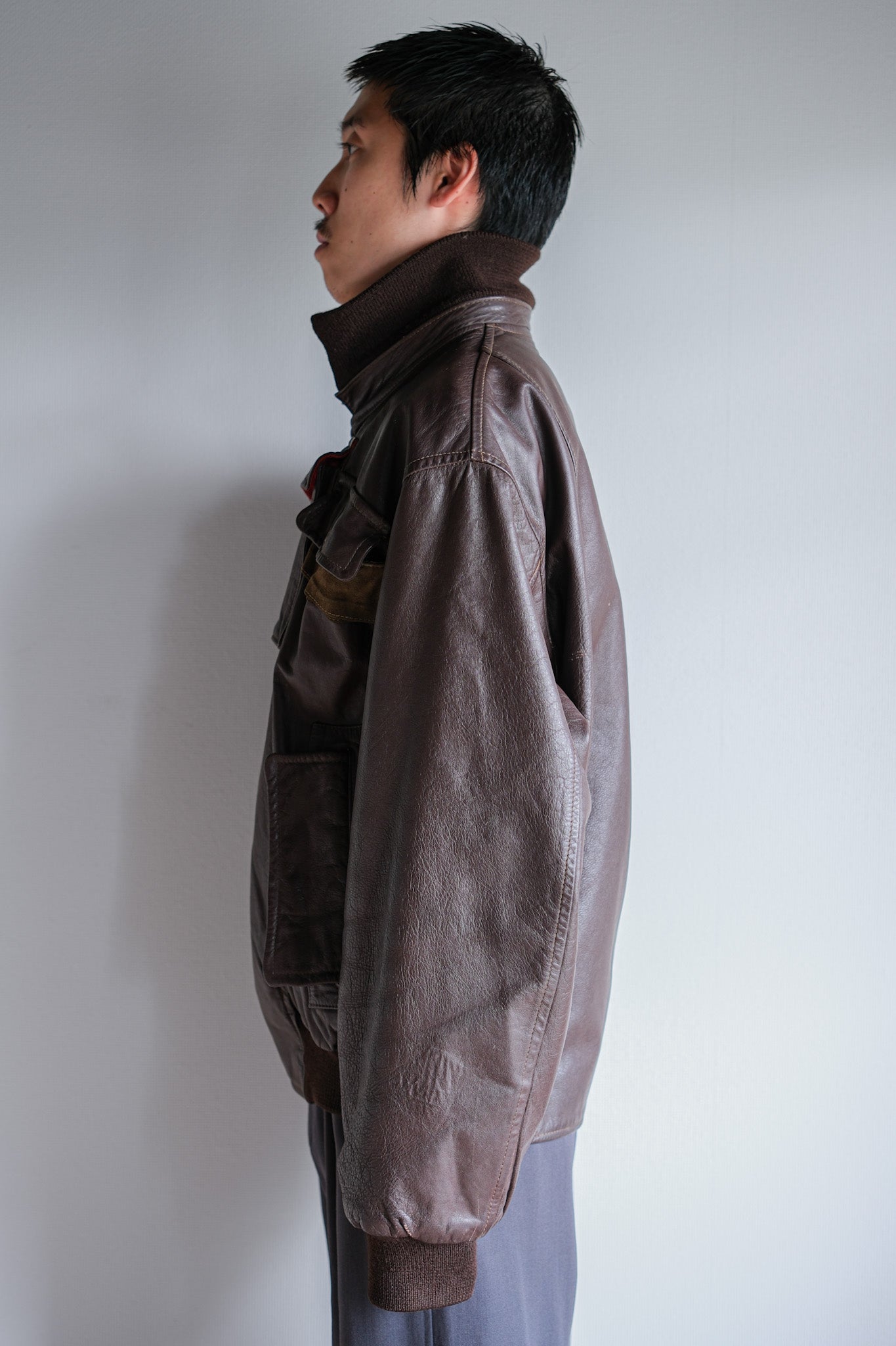 【82AW】Old C.P.Company Dutch Police Jacket Size.48 "All Leather Type"