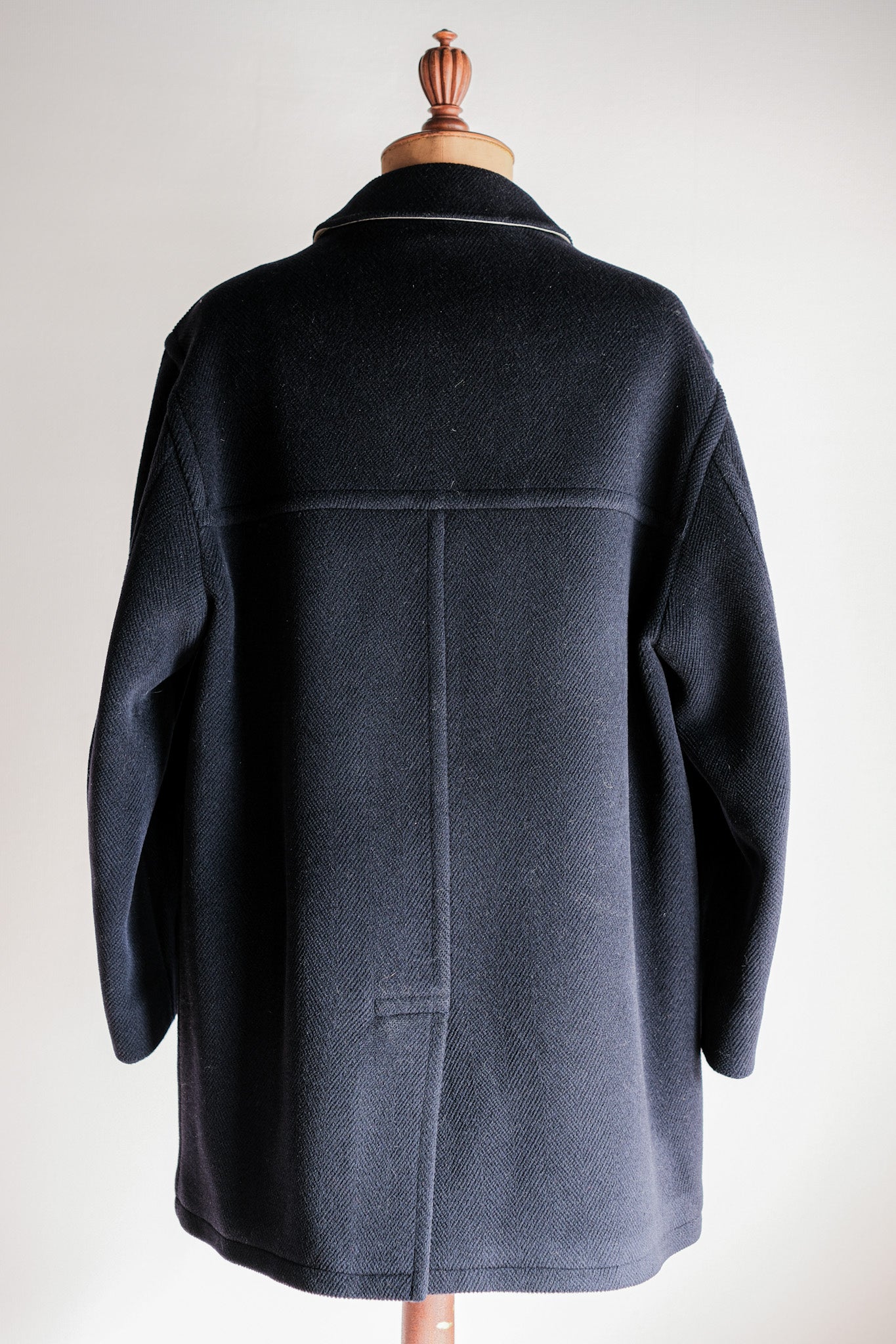 ［~90's］Old INVERTERE HBT Wool Jacket With Chin Strap Size.40 "Moorbrook"