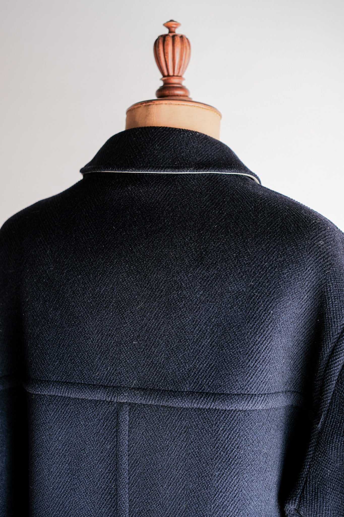 ［~90's］Old INVERTERE HBT Wool Jacket With Chin Strap Size.40 "Moorbrook"