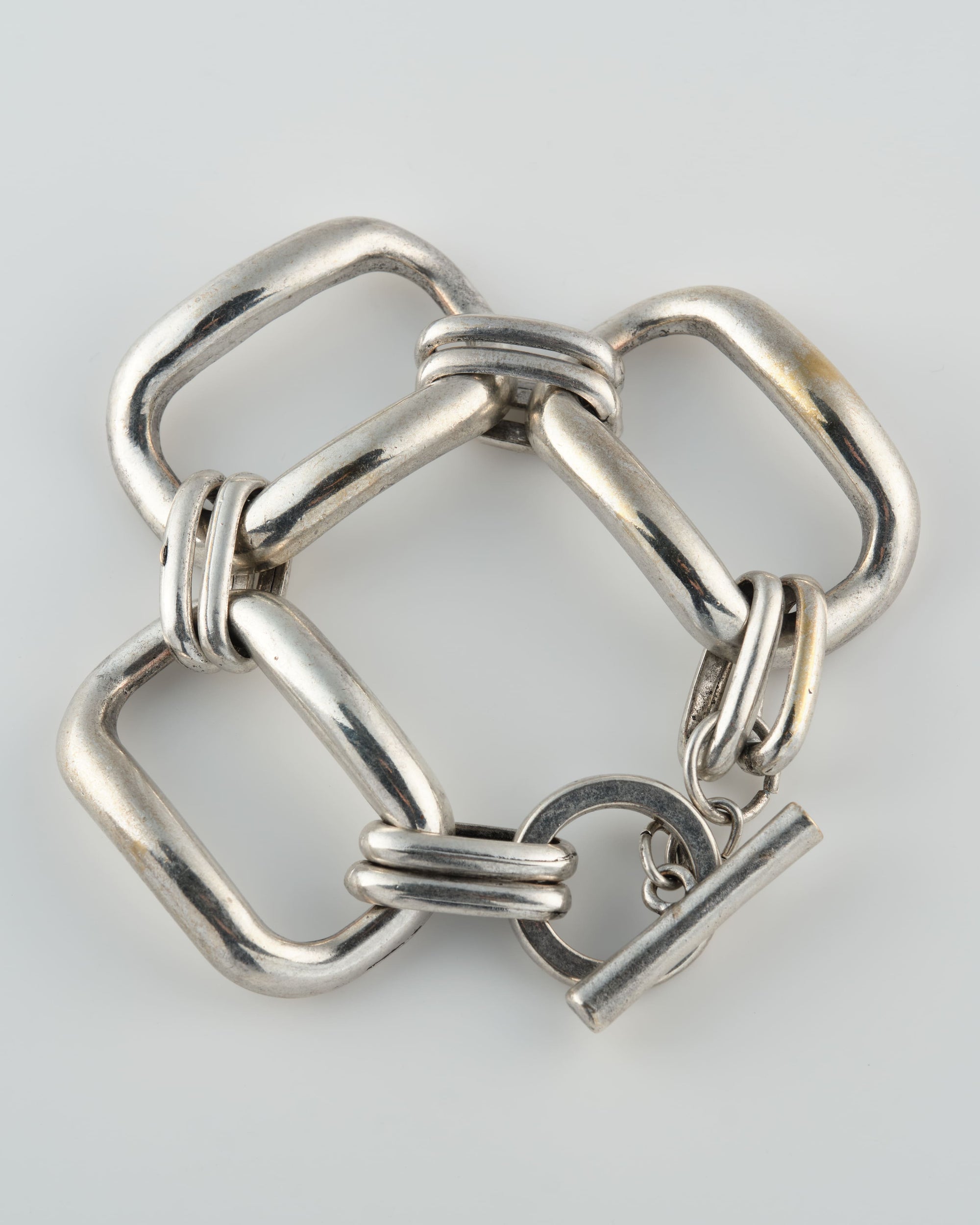 ［~80's］Europe Vintage Toggle Clasp Large Chain Bracelet