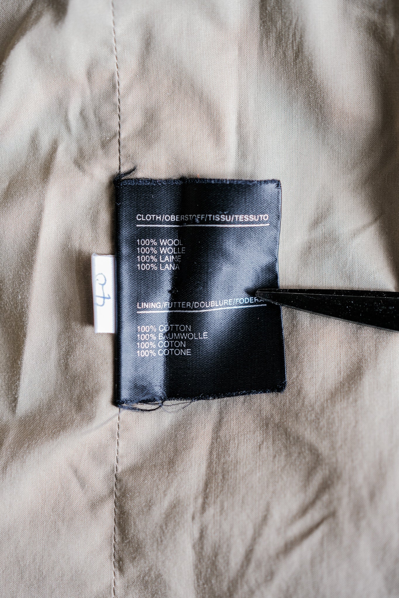 ［~90's］Old INVERTERE HBT Wool Jacket With Chin Strap Size.40 "Moorbrook"