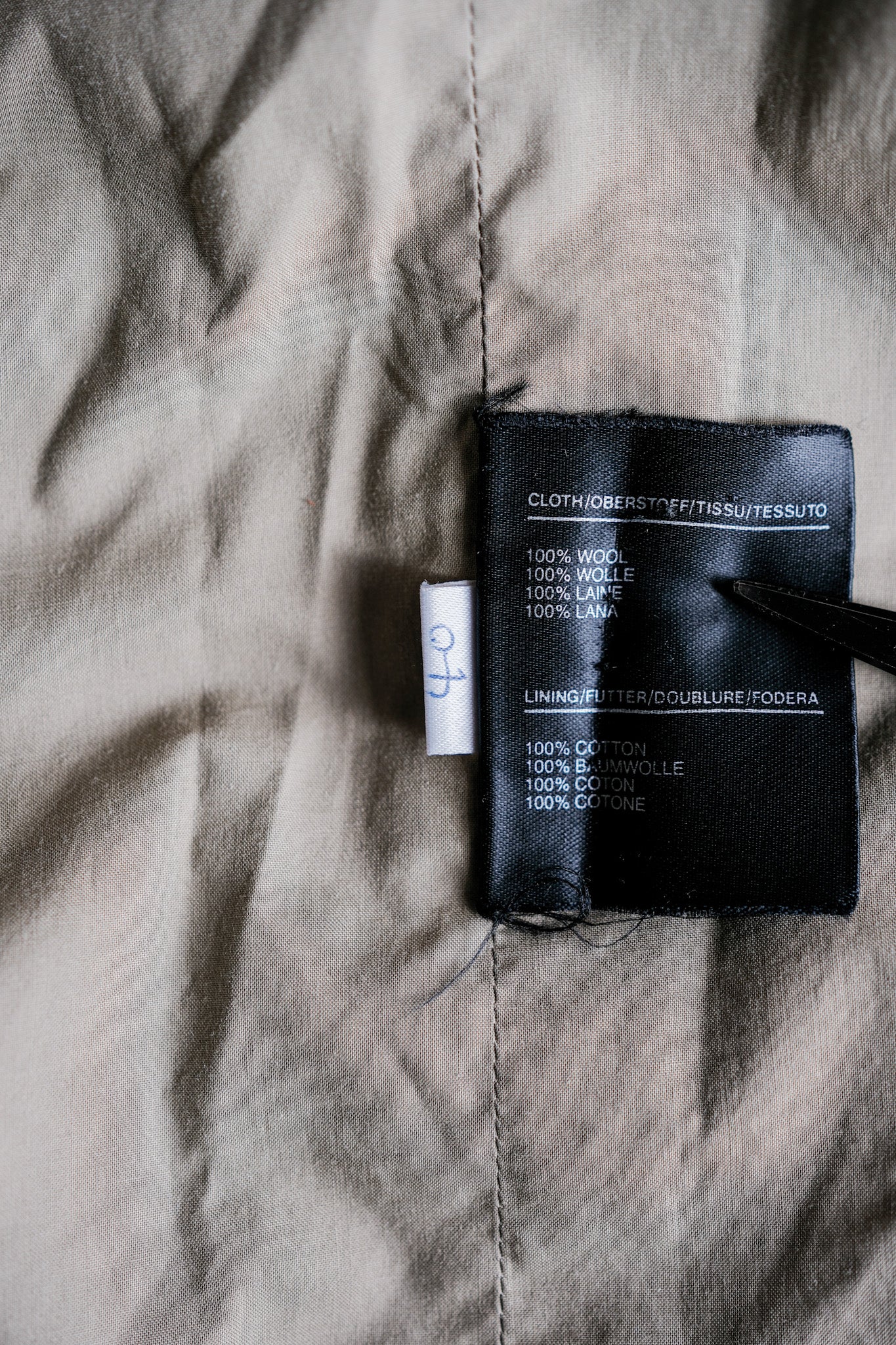 ［~90's］Old INVERTERE HBT Wool Jacket With Chin Strap Size.40 "Moorbrook"